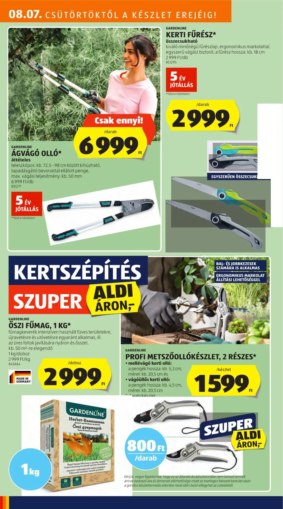 Aldi akciós újság Kozepso sor 08.07–08.13 – 4. oldal