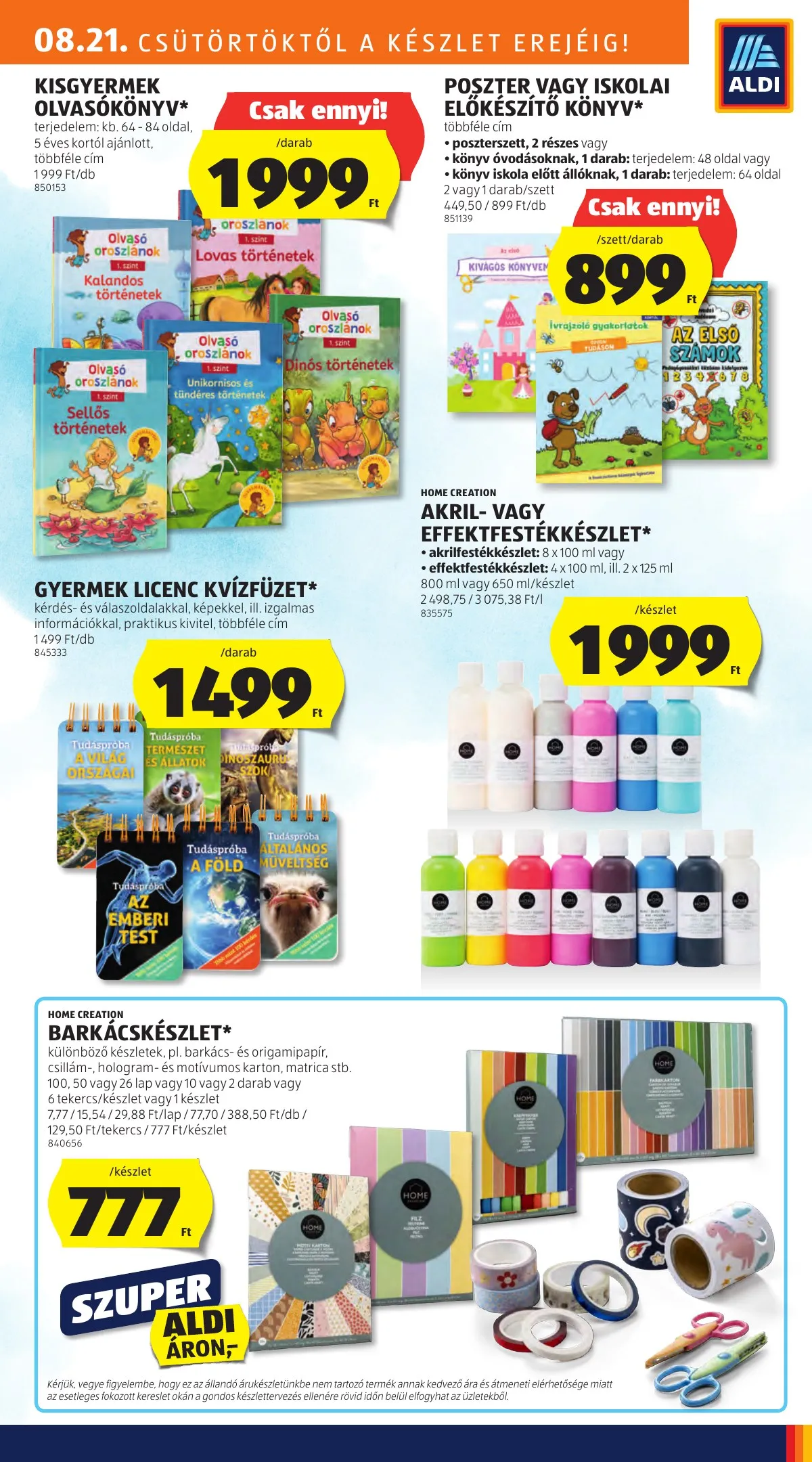 Aldi akciós újság Kozepso sor 08.21–08.21 – 5. oldal