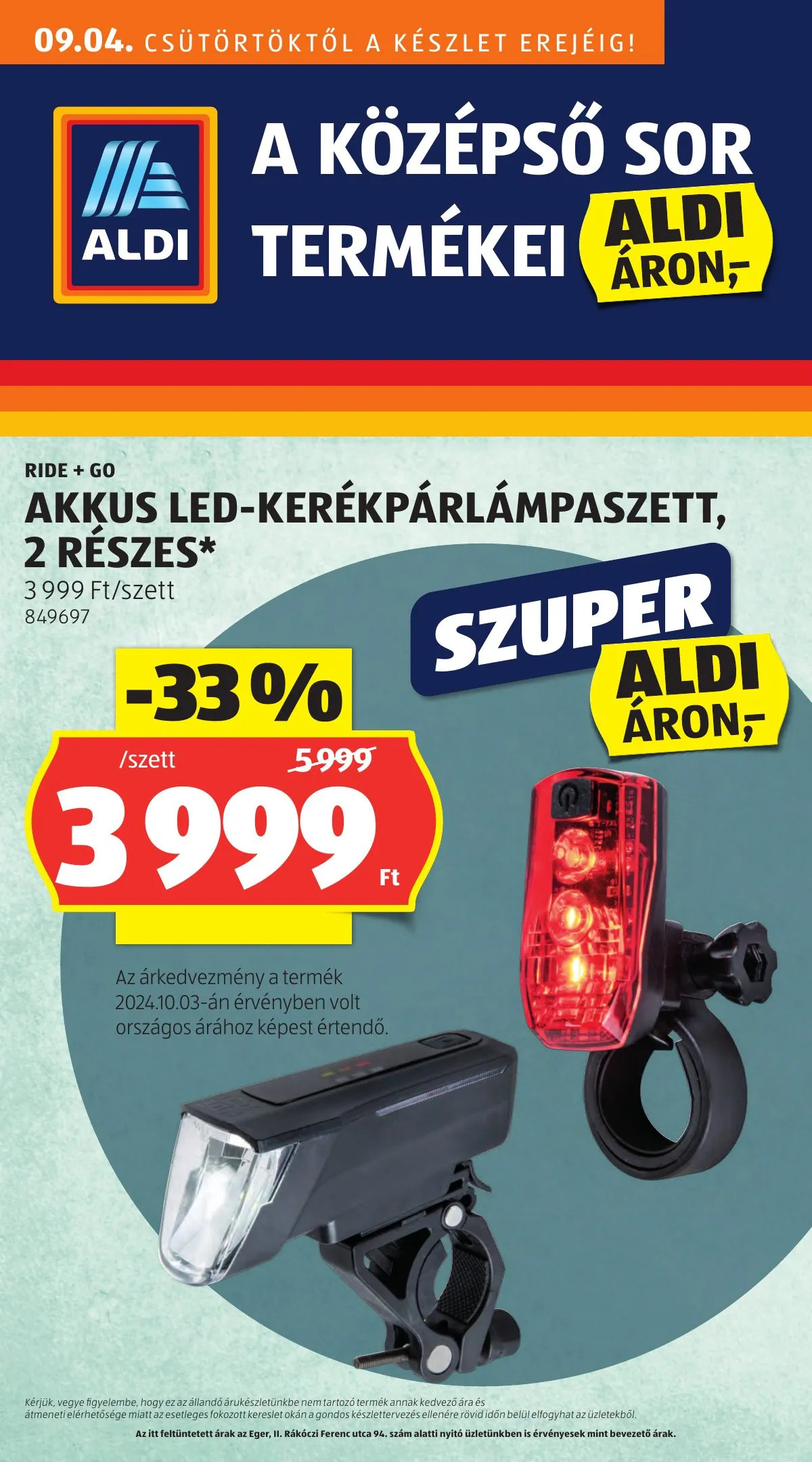 Aldi akciós újság Kozepso sor 09.04–09.04