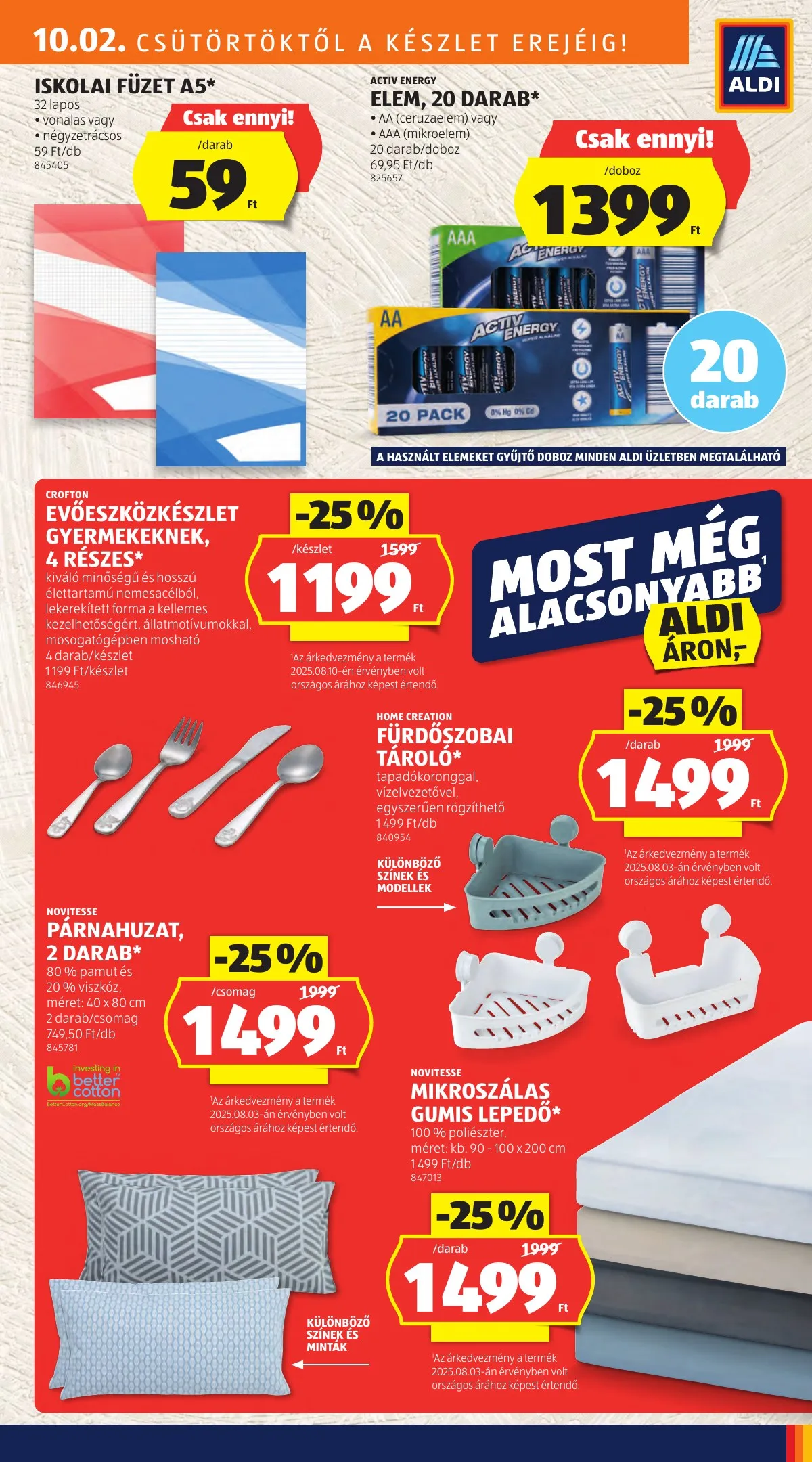 Aldi akciós újság Kozepso sor 10.02–10.02 – 5. oldal