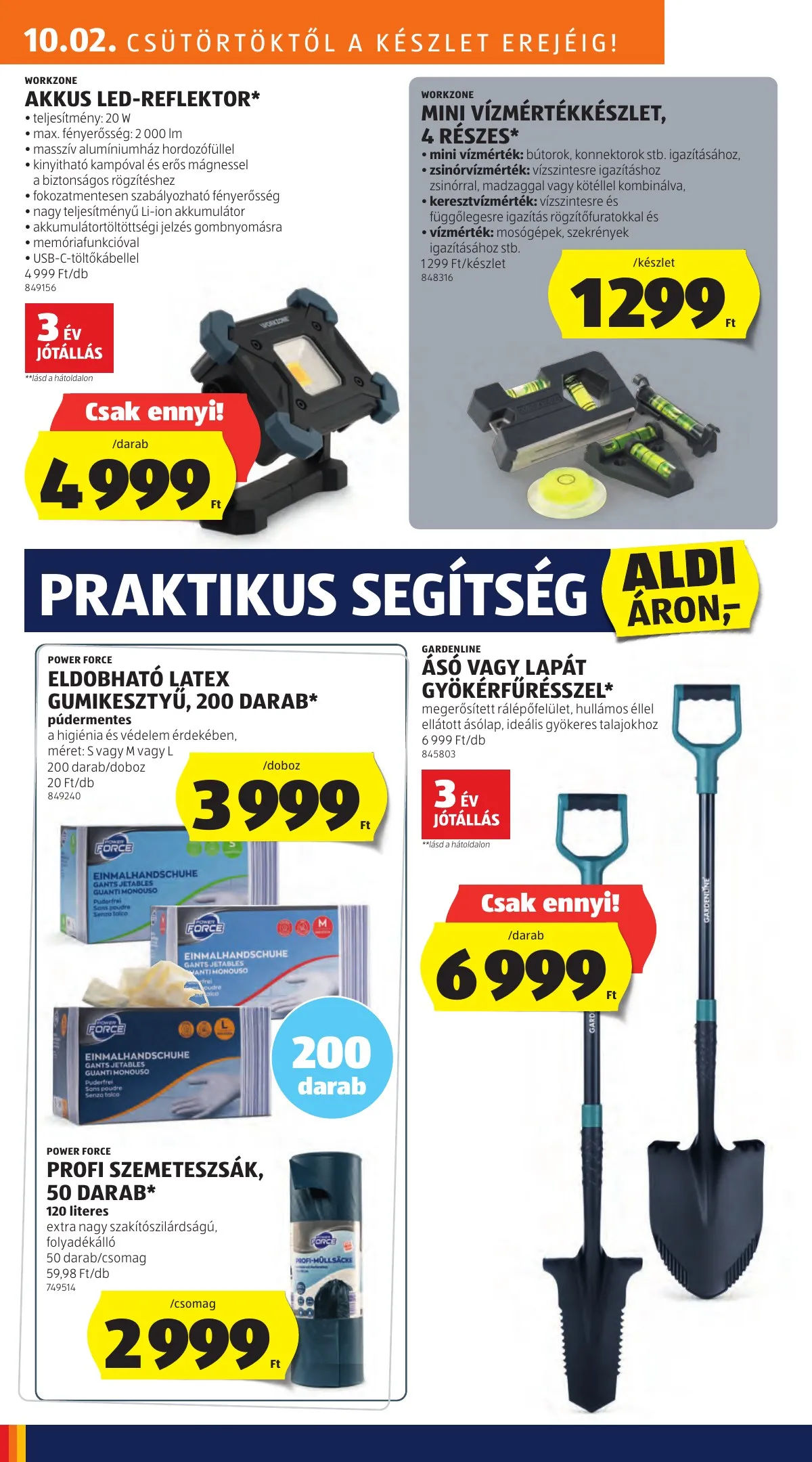 Aldi akciós újság Kozepso sor 10.02–10.02 – 6. oldal