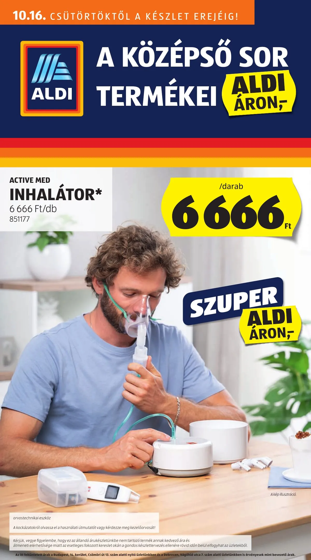 Aldi akciós újság Kozepso sor 10.16–10.16