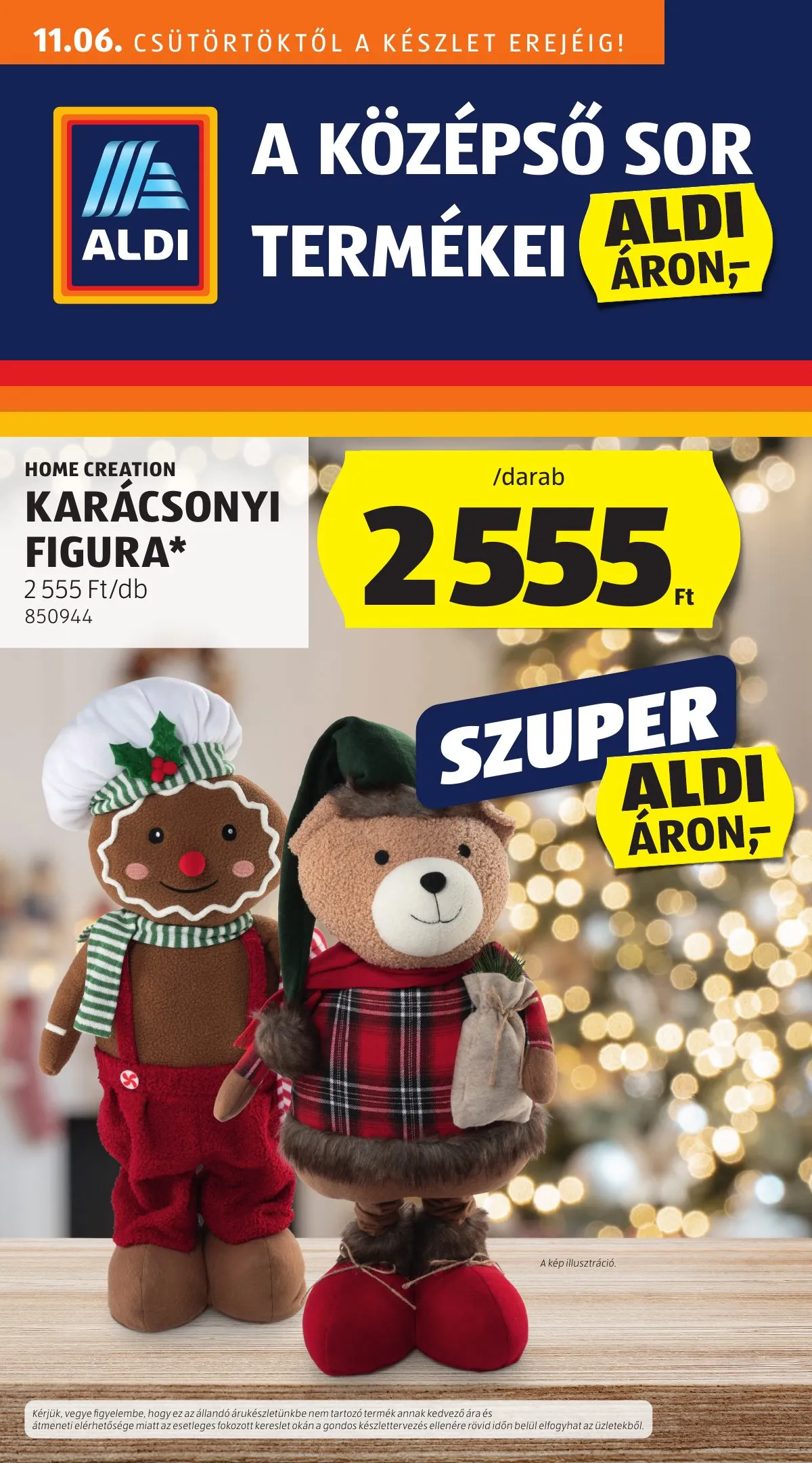 Aldi akciós újság Kozepso sor 11.06–11.06
