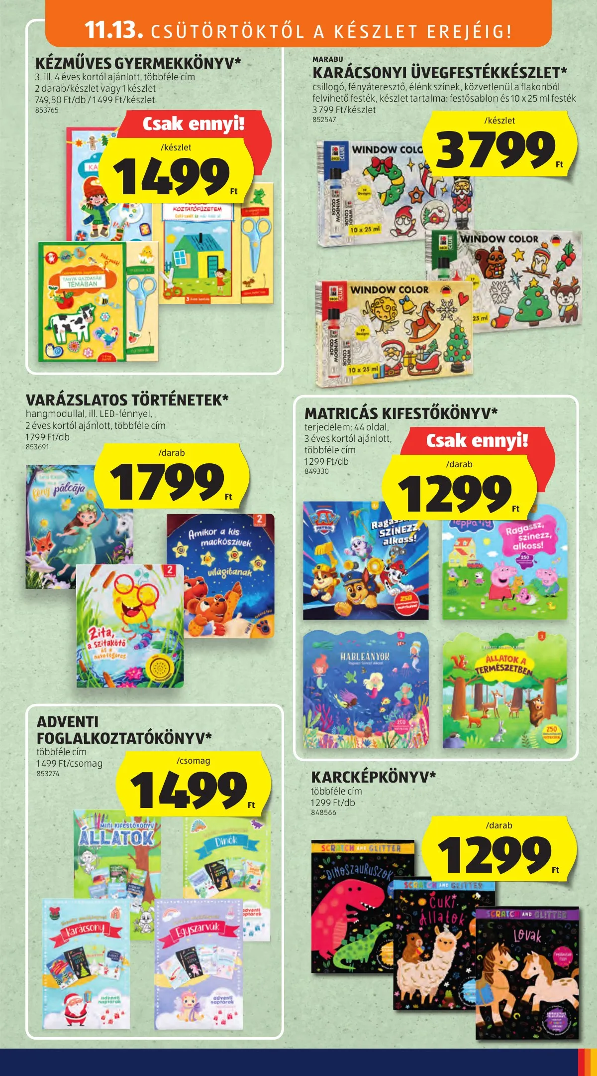 Aldi akciós újság Kozepso sor 11.13–11.13 – 7. oldal
