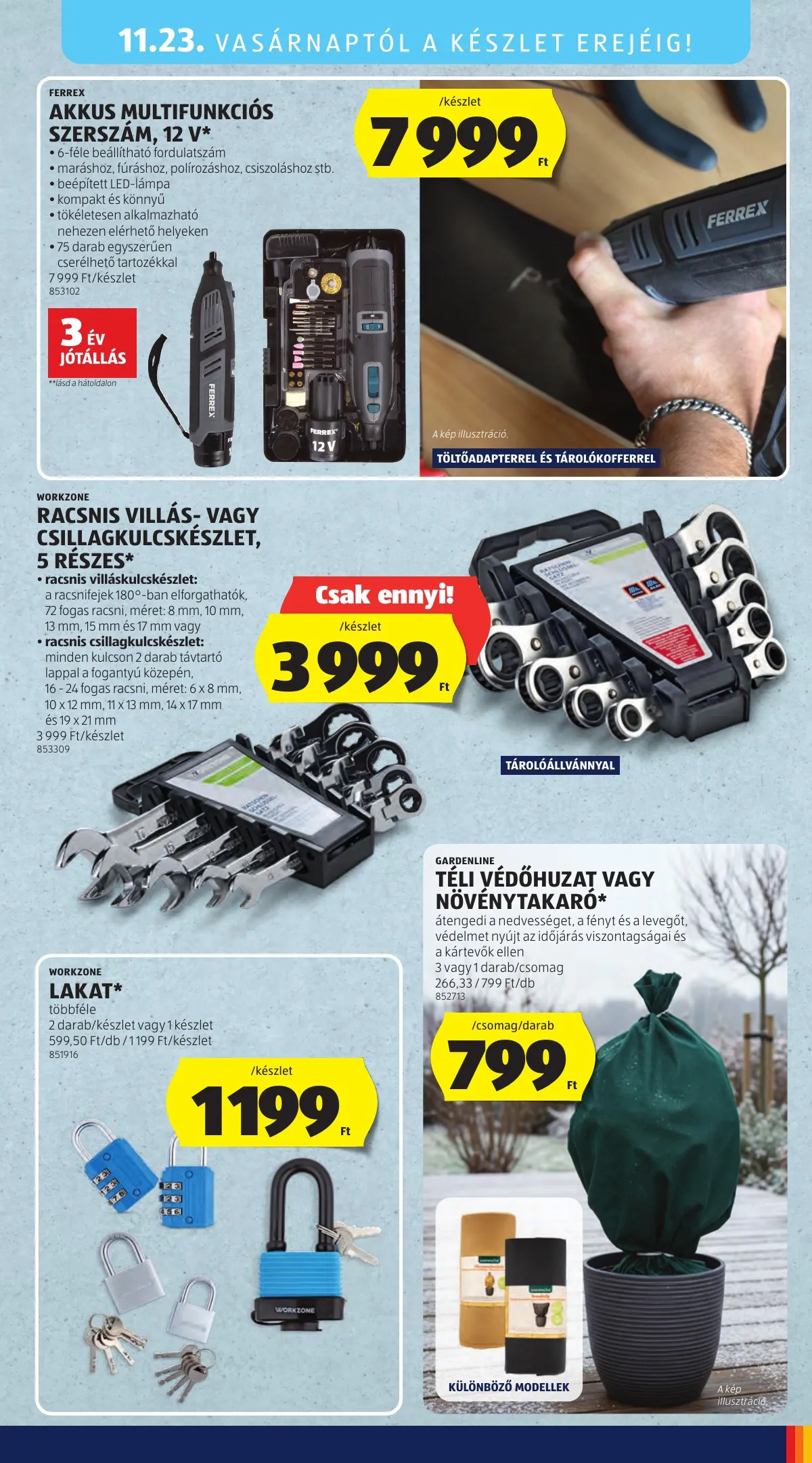Aldi akciós újság Kozepso sor 11.20–11.20 – 15. oldal