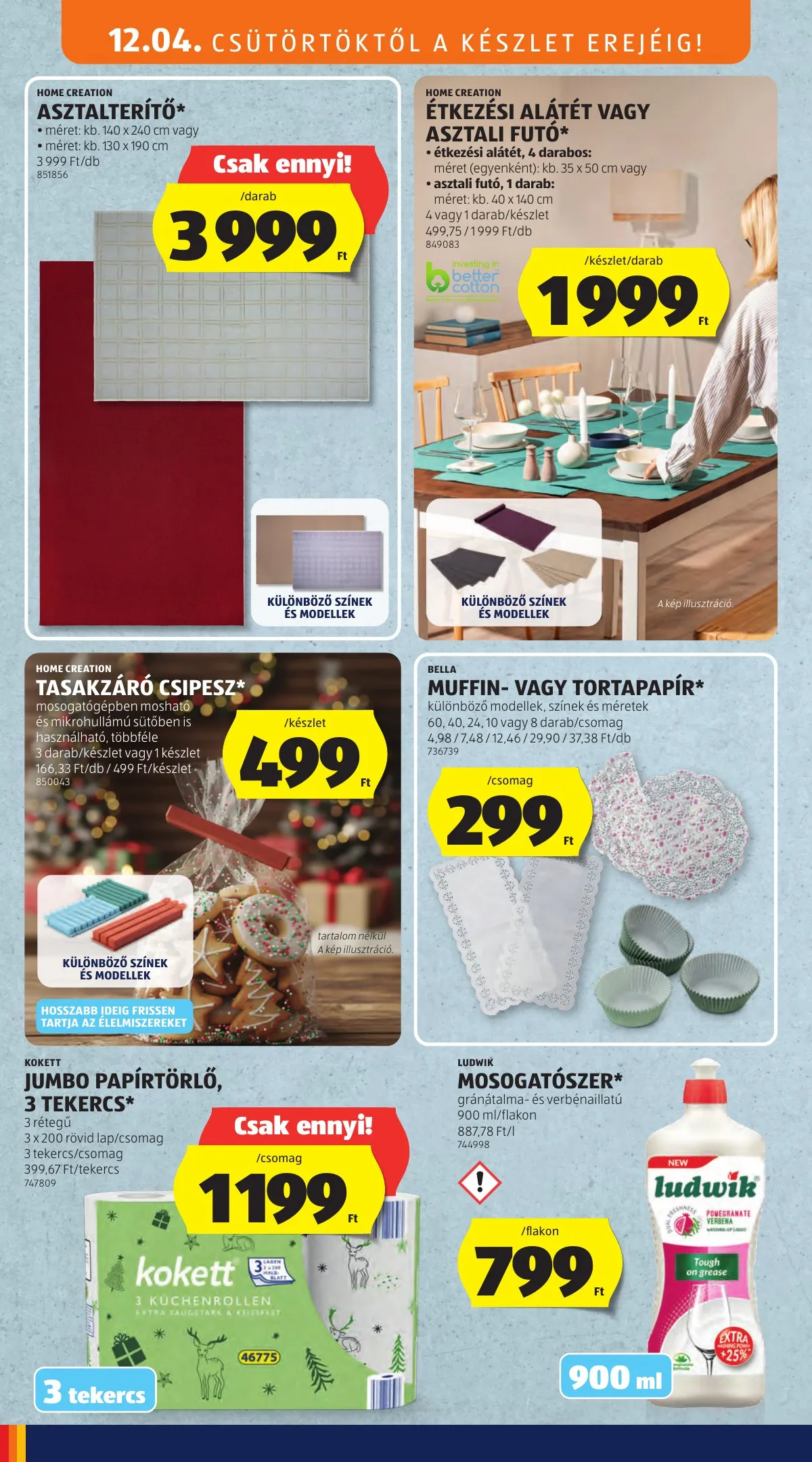 Aldi akciós újság Kozepso sor 12.04–12.04 – 12. oldal