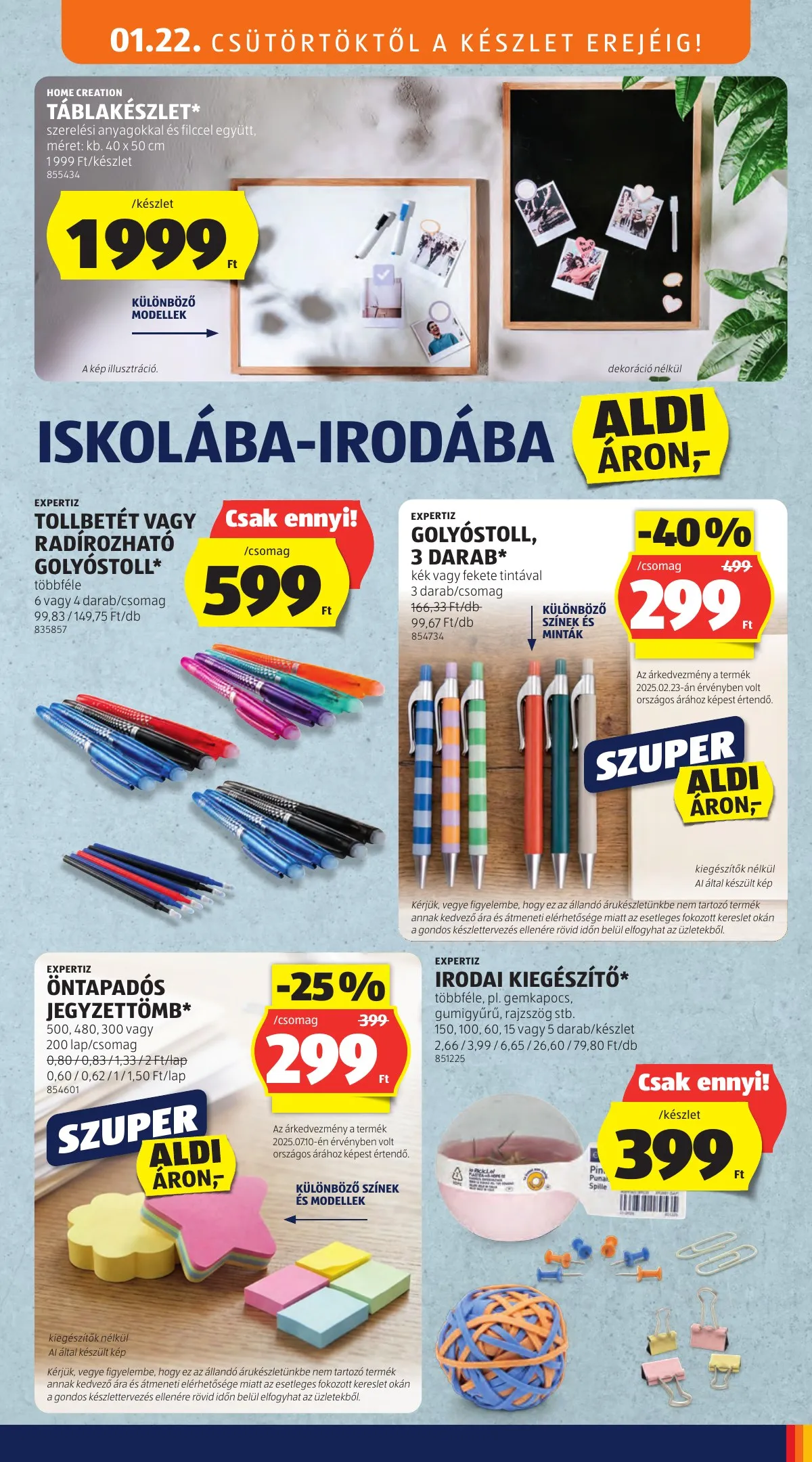 Aldi akciós újság Kozepso sor 01.22–01.22 – 3. oldal