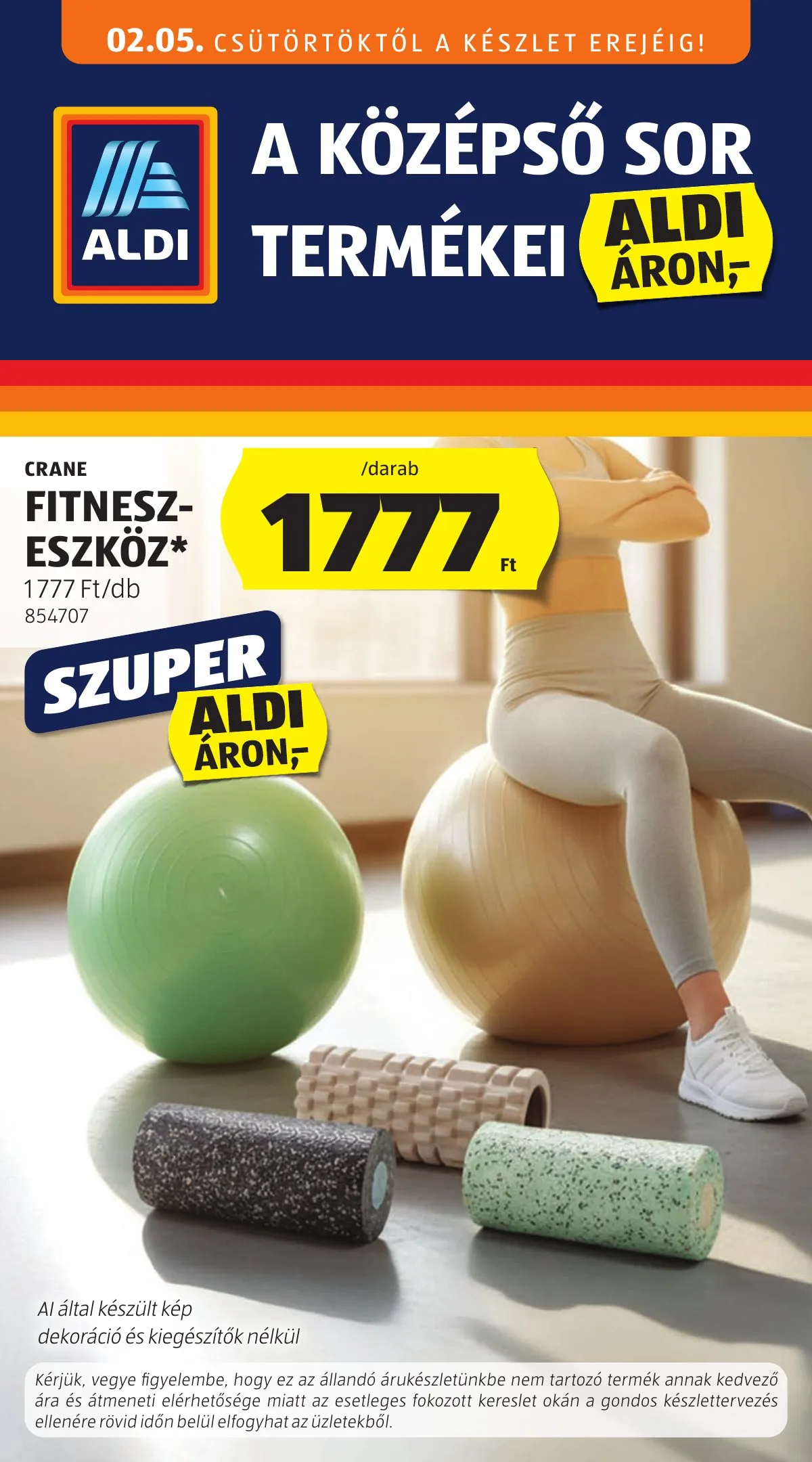 Aldi akciós újság Kozepso sor 02.05–02.05