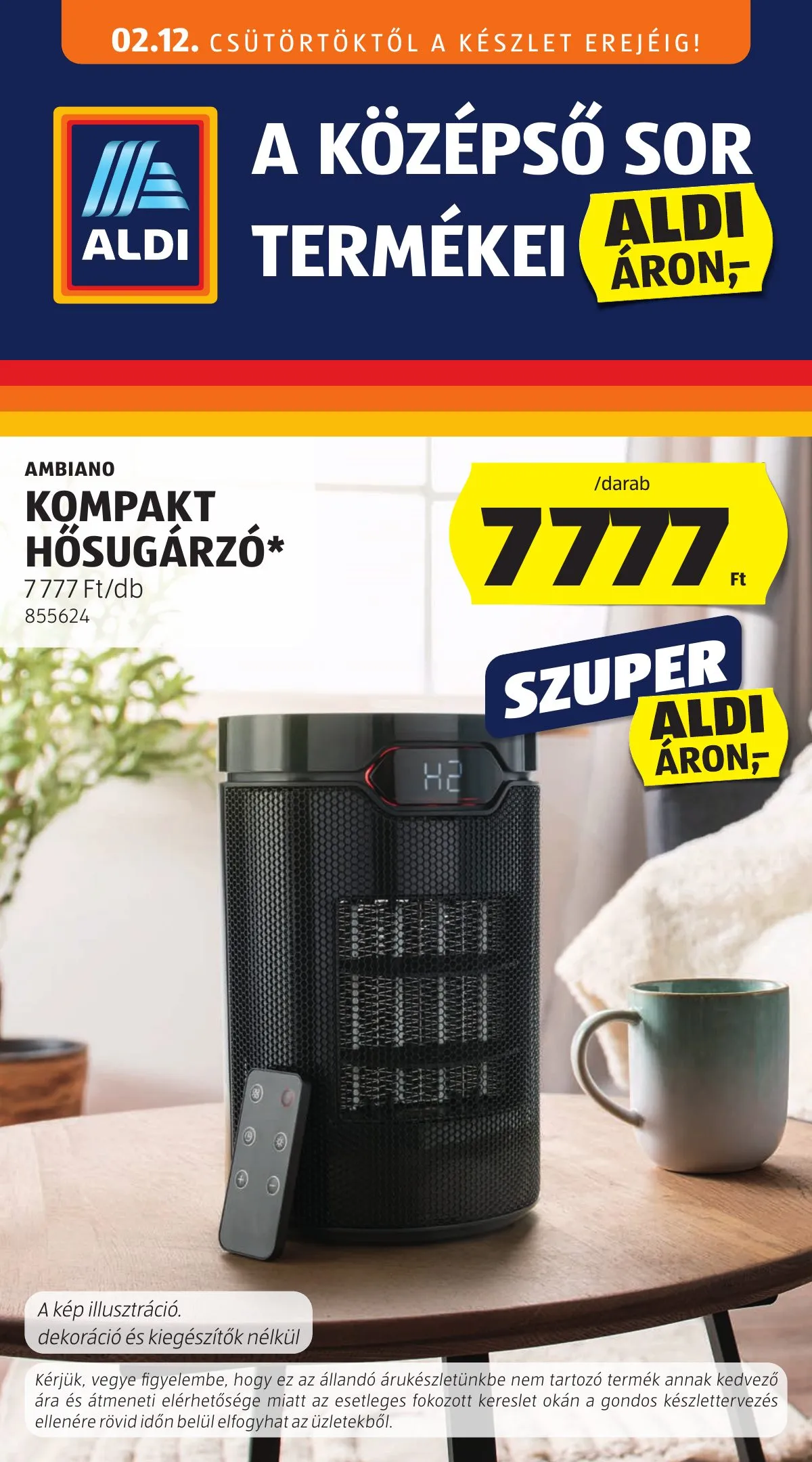 Aldi akciós újság Kozepso sor 02.12–02.12