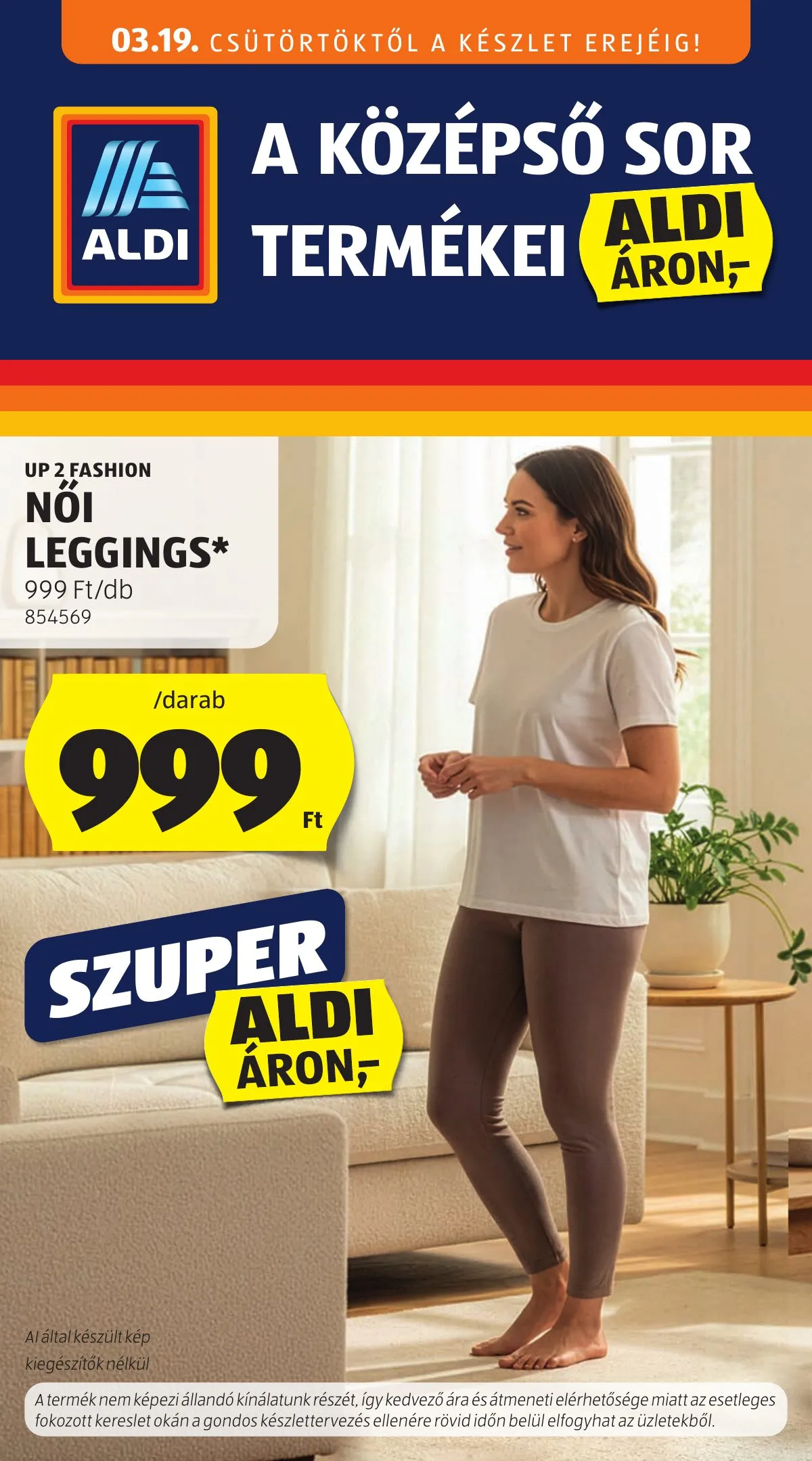Aldi akciós újság Kozepso sor 03.19–03.19