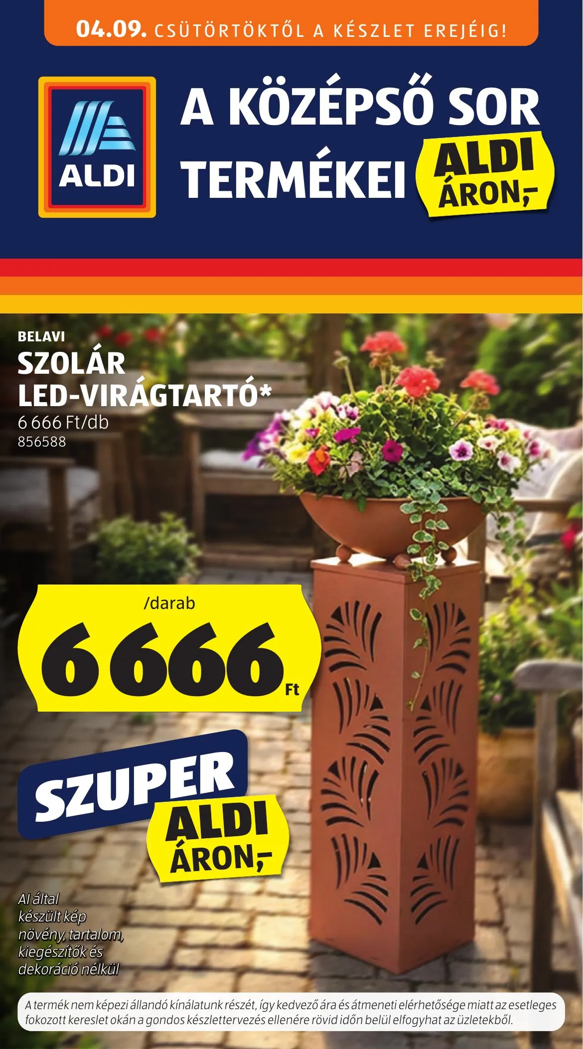 Aldi akciós újság Kozepso sor 04.09–04.09