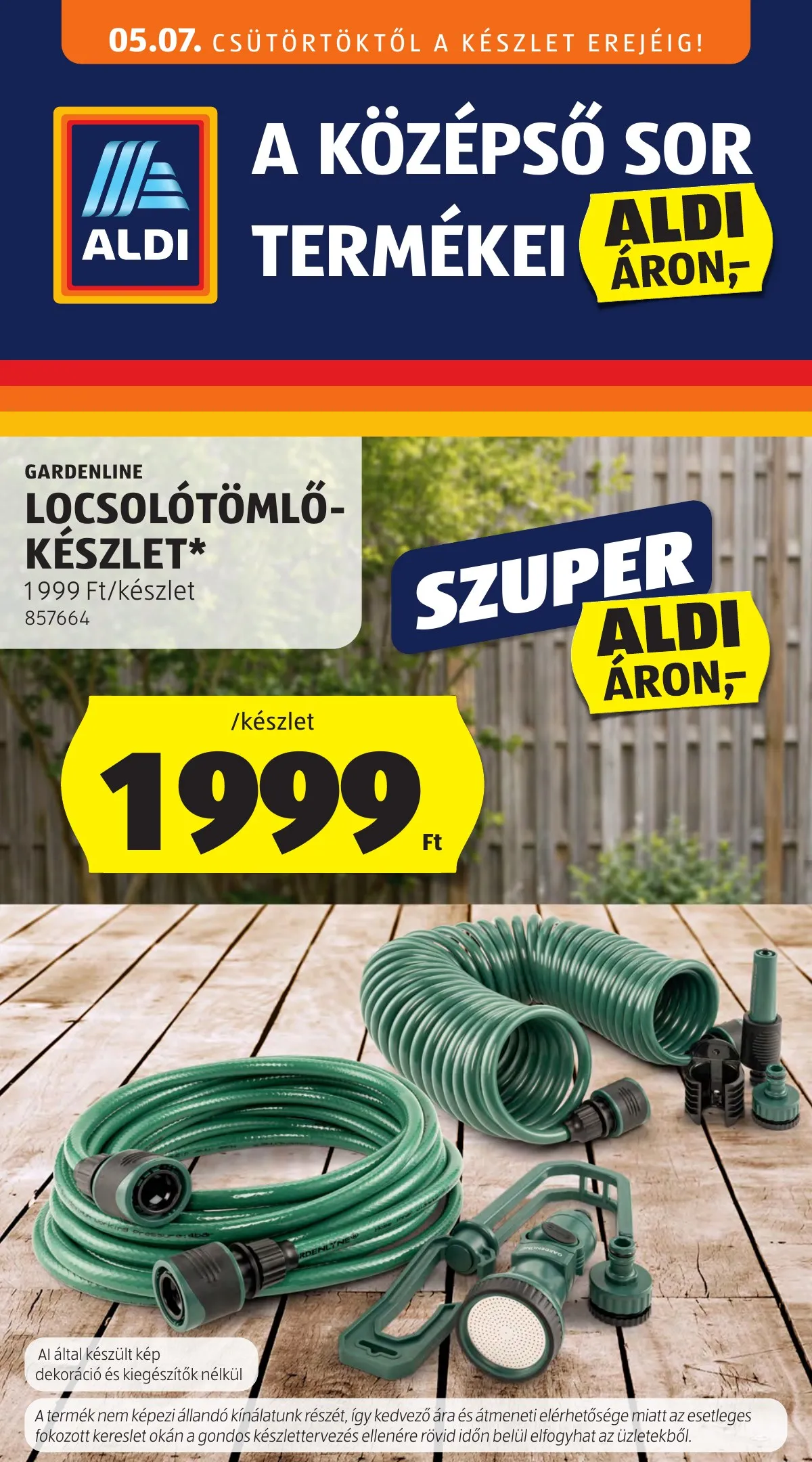 Aldi akciós újság Kozepso sor 05.07–05.07