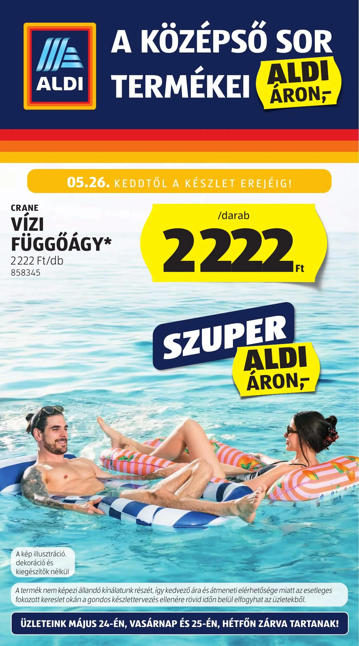 Aldi akciós újság Kozepso sor 05.21–05.21