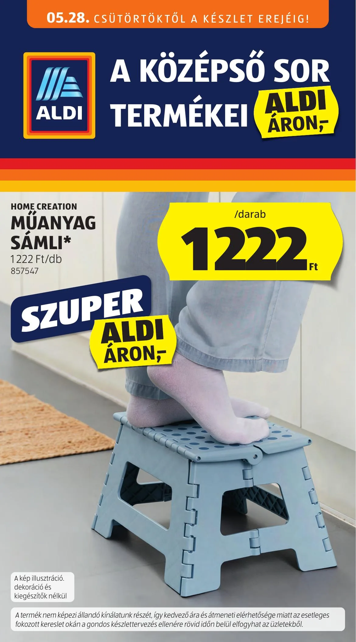 Aldi akciós újság Kozepso sor 05.28–05.28
