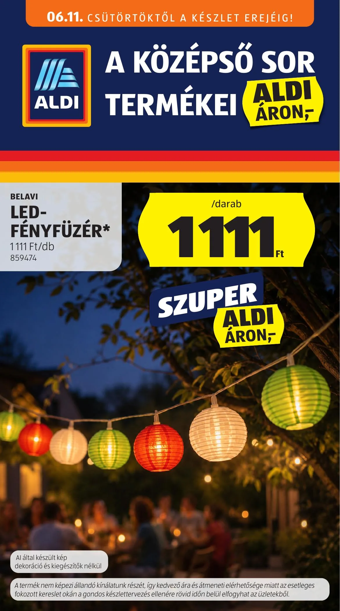 Aldi akciós újság Kozepso sor 06.11–06.11