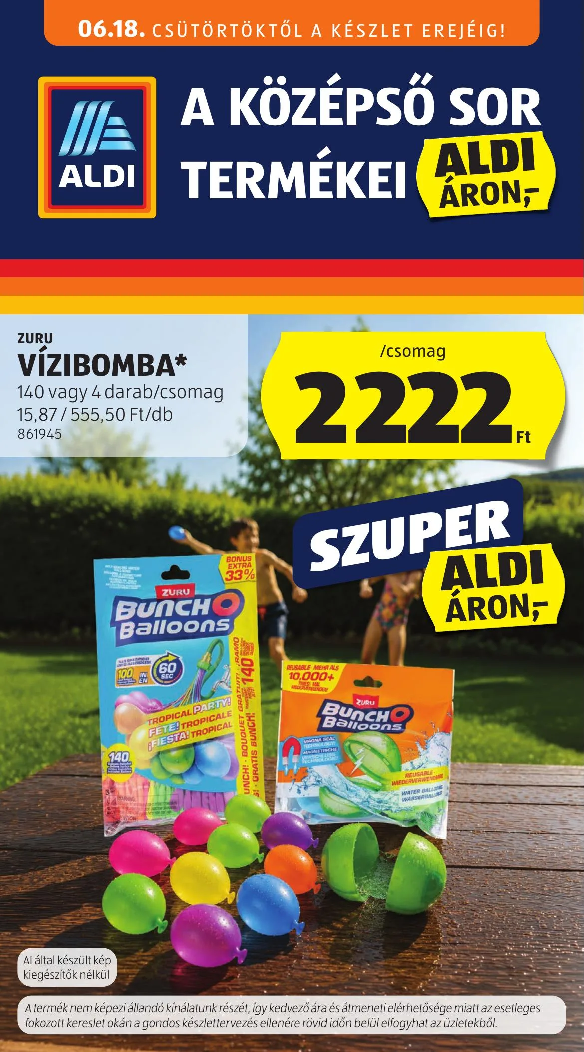 Aldi akciós újság Kozepso sor 06.18–06.18