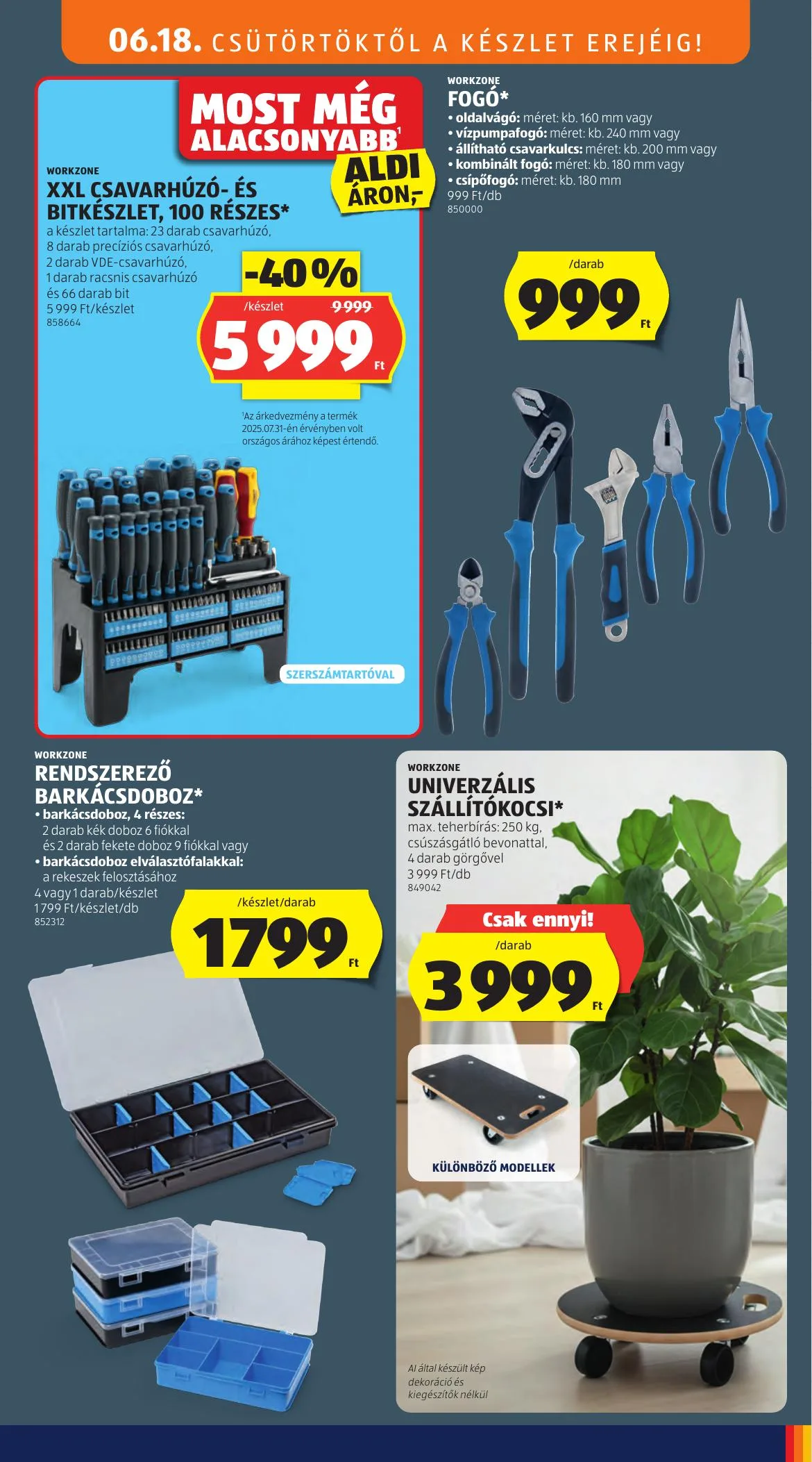 Aldi akciós újság Kozepso sor 06.18–06.18 – 11. oldal