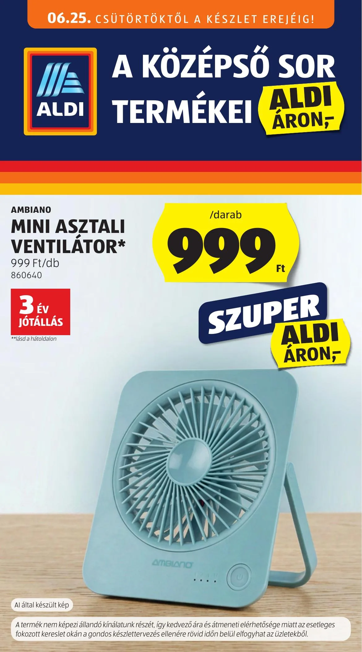 Aldi akciós újság Kozepso sor 06.25–06.25