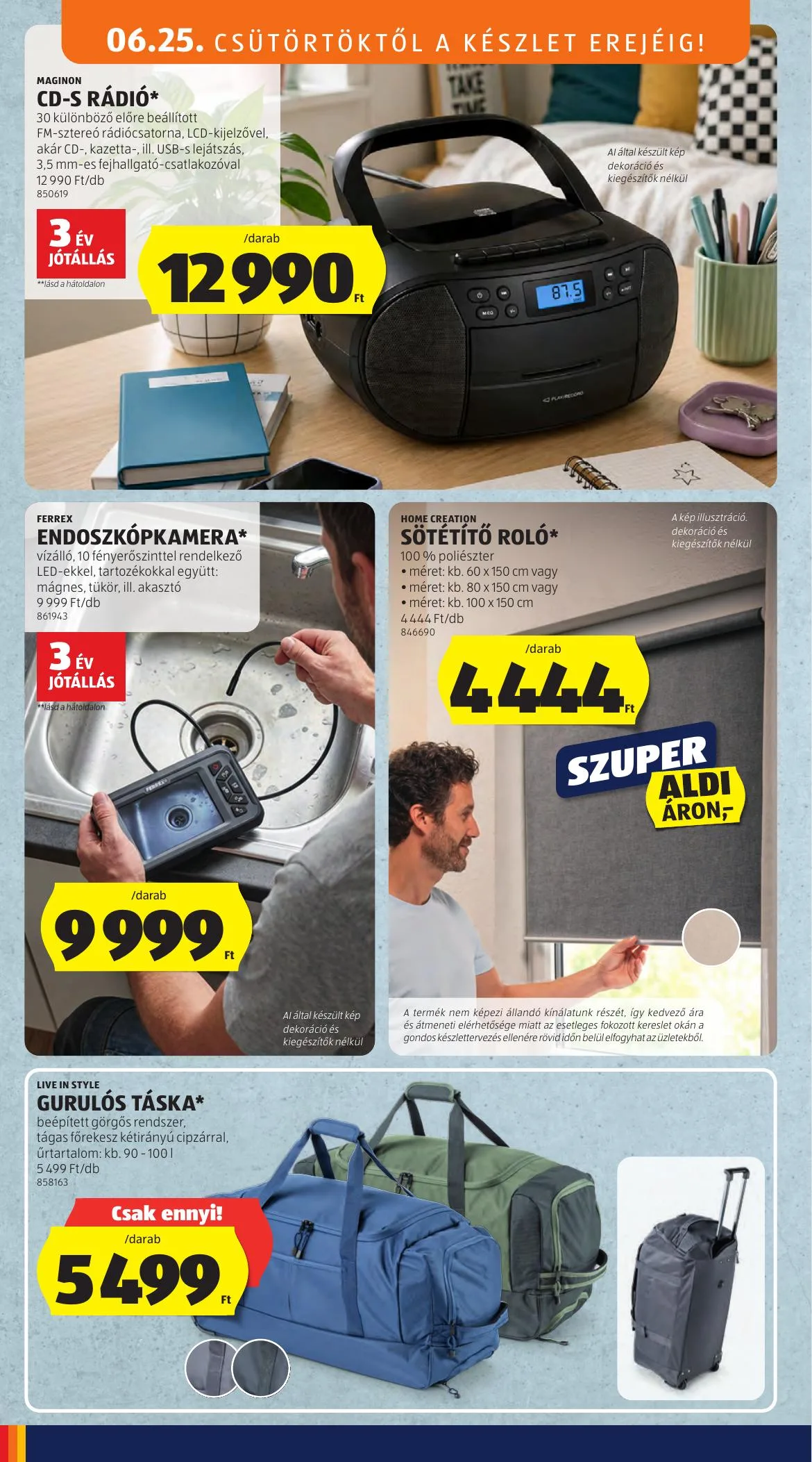 Aldi akciós újság Kozepso sor 06.25–06.25 – 4. oldal