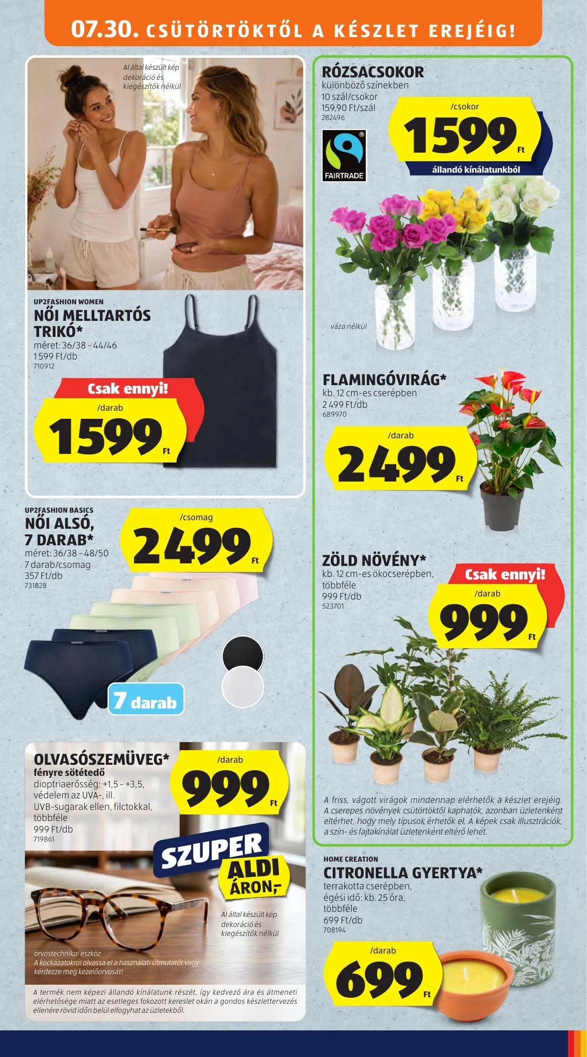 Aldi akciós újság Kozepso sor 07.30–07.30 – 3. oldal