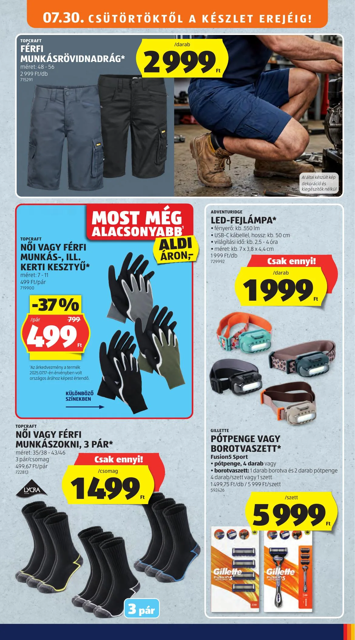 Aldi akciós újság Kozepso sor 07.30–07.30 – 5. oldal