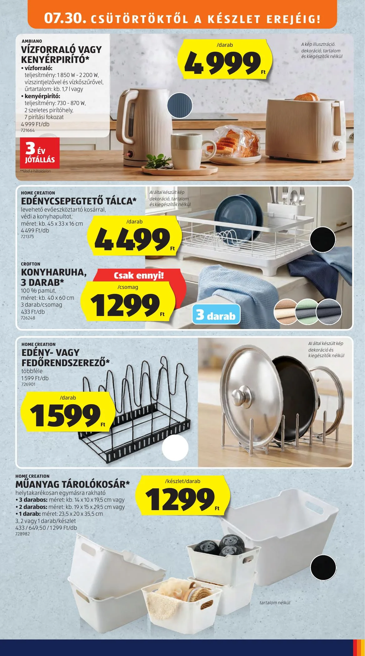 Aldi akciós újság Kozepso sor 07.30–07.30 – 9. oldal