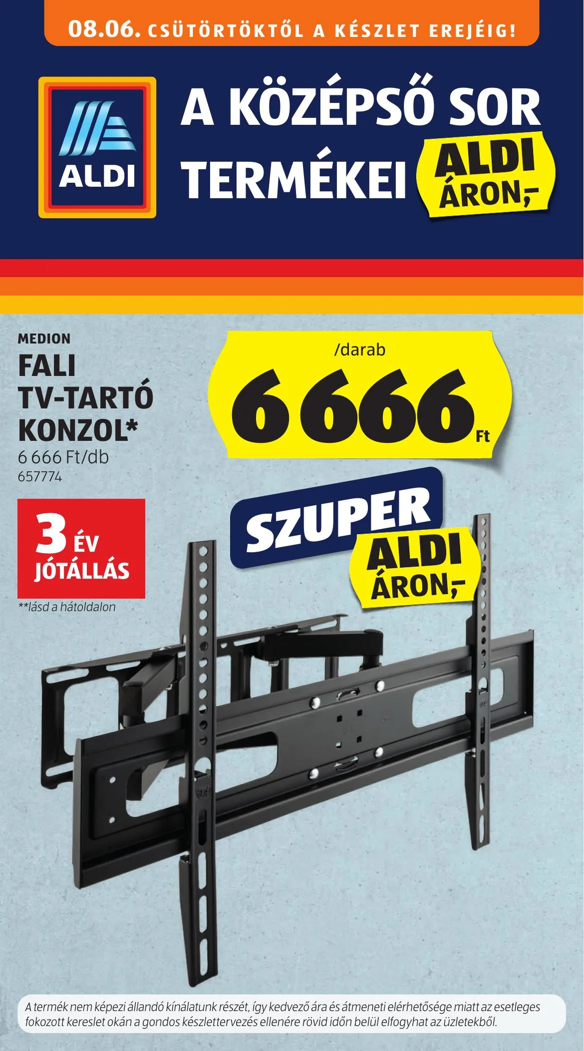 Aldi akciós újság Kozepso sor 08.06–08.06