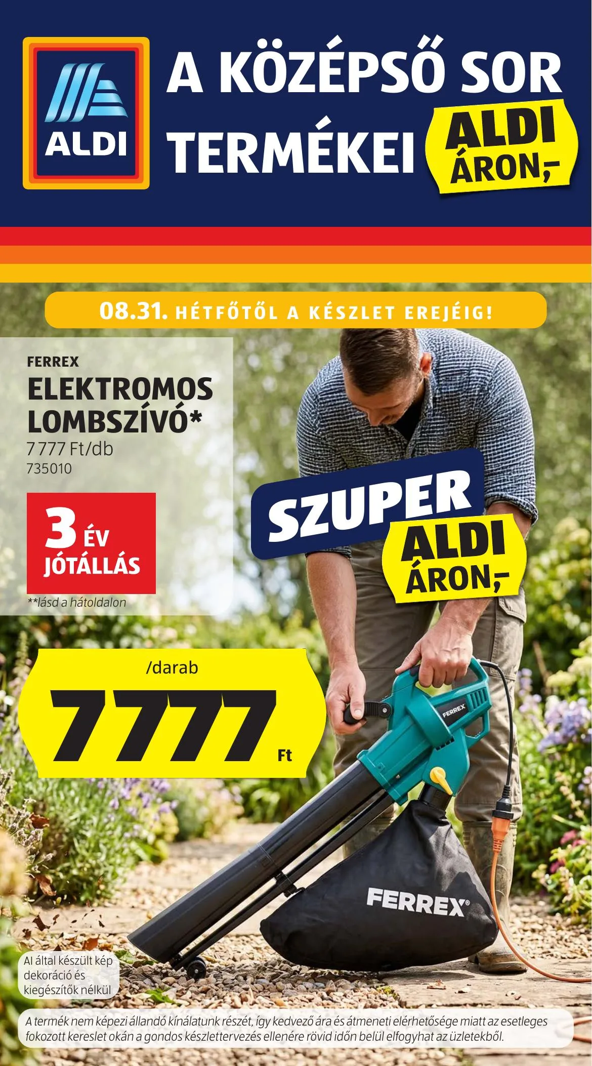 Aldi akciós újság Kozepso sor 08.27–08.27
