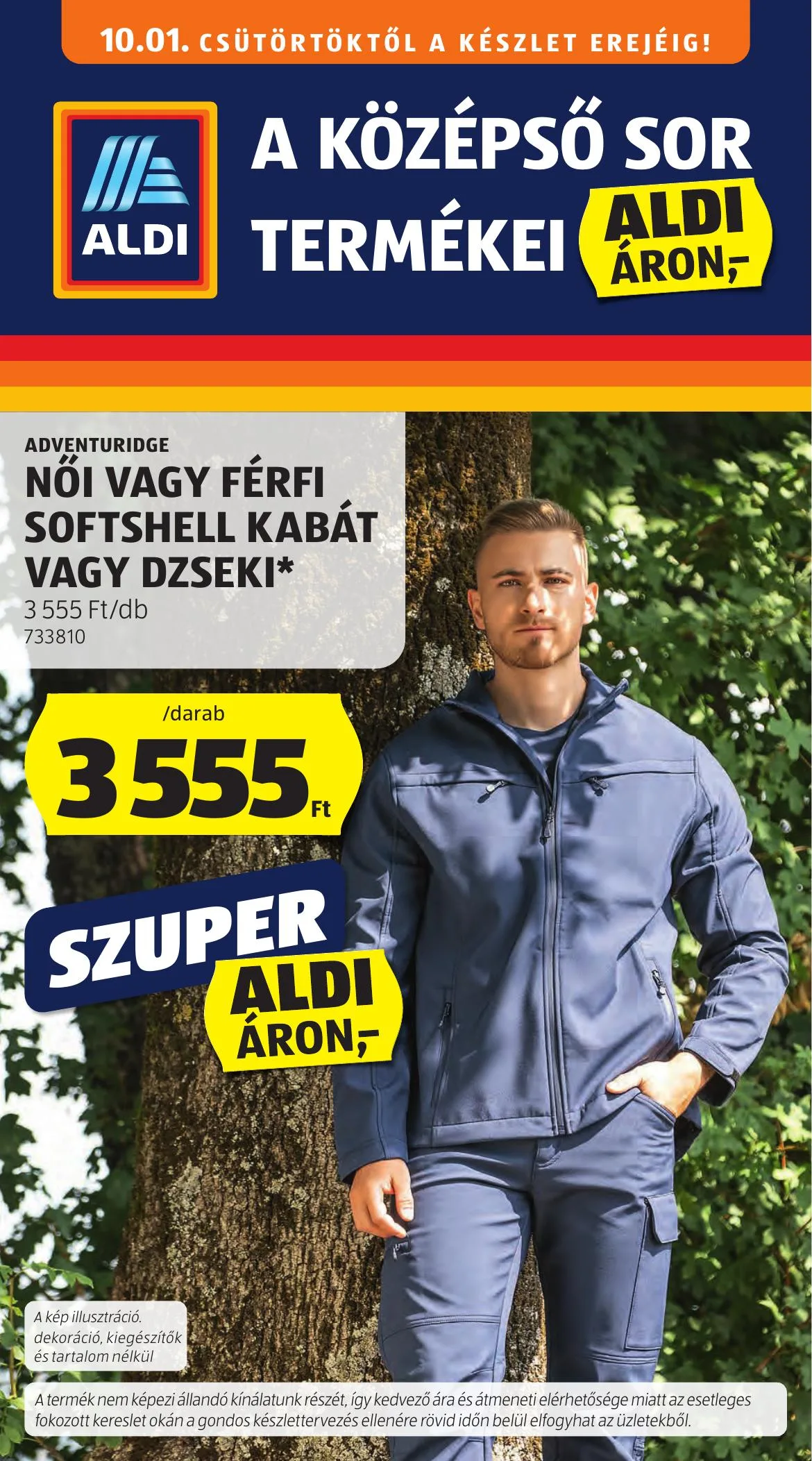 Aldi akciós újság Kozepso sor 10.01–10.07