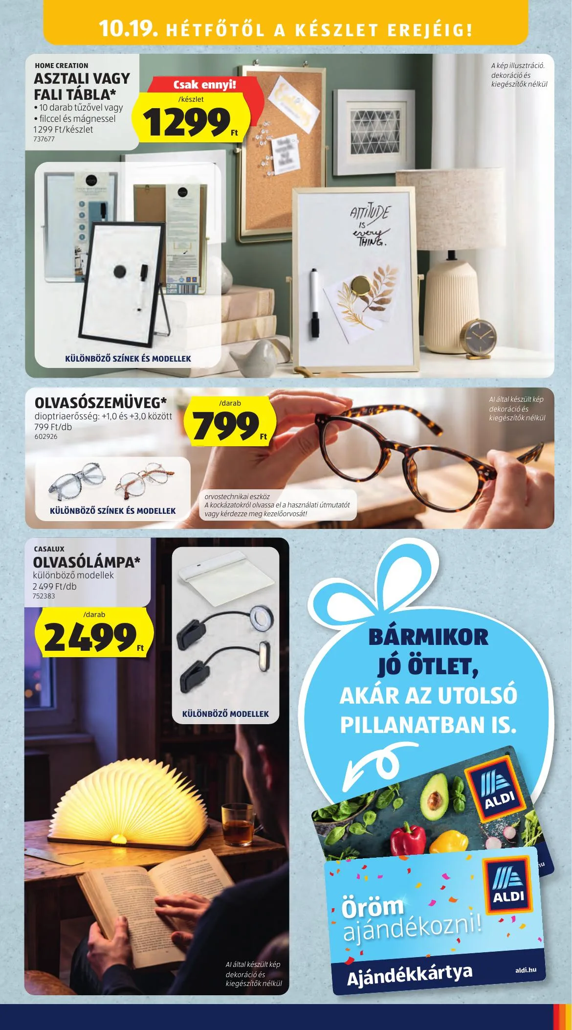 Aldi akciós újság Kozepso sor 10.15–10.21 – 19. oldal