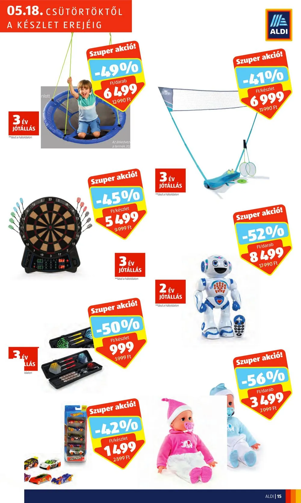 Aldi akciós újság Nagykanizsa 05.18–05.20 – 15. oldal