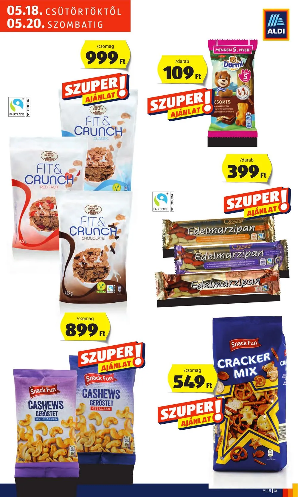Aldi akciós újság Nagykanizsa 05.18–05.20 – 5. oldal