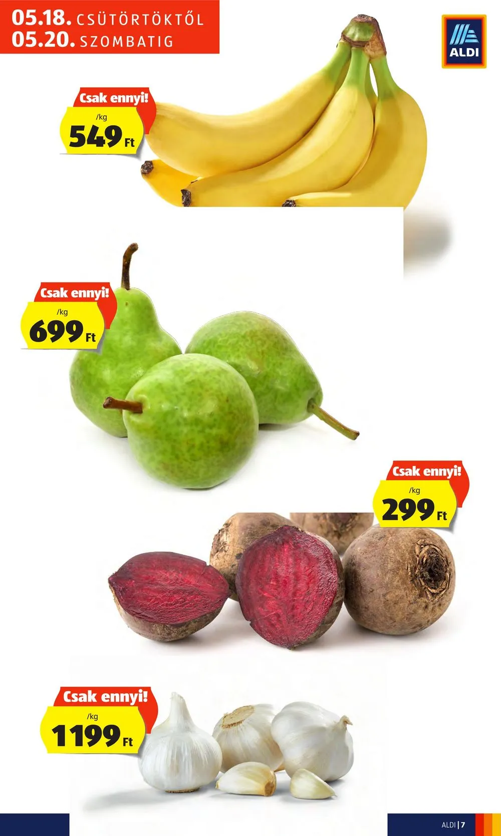 Aldi akciós újság Nagykanizsa 05.18–05.20 – 7. oldal