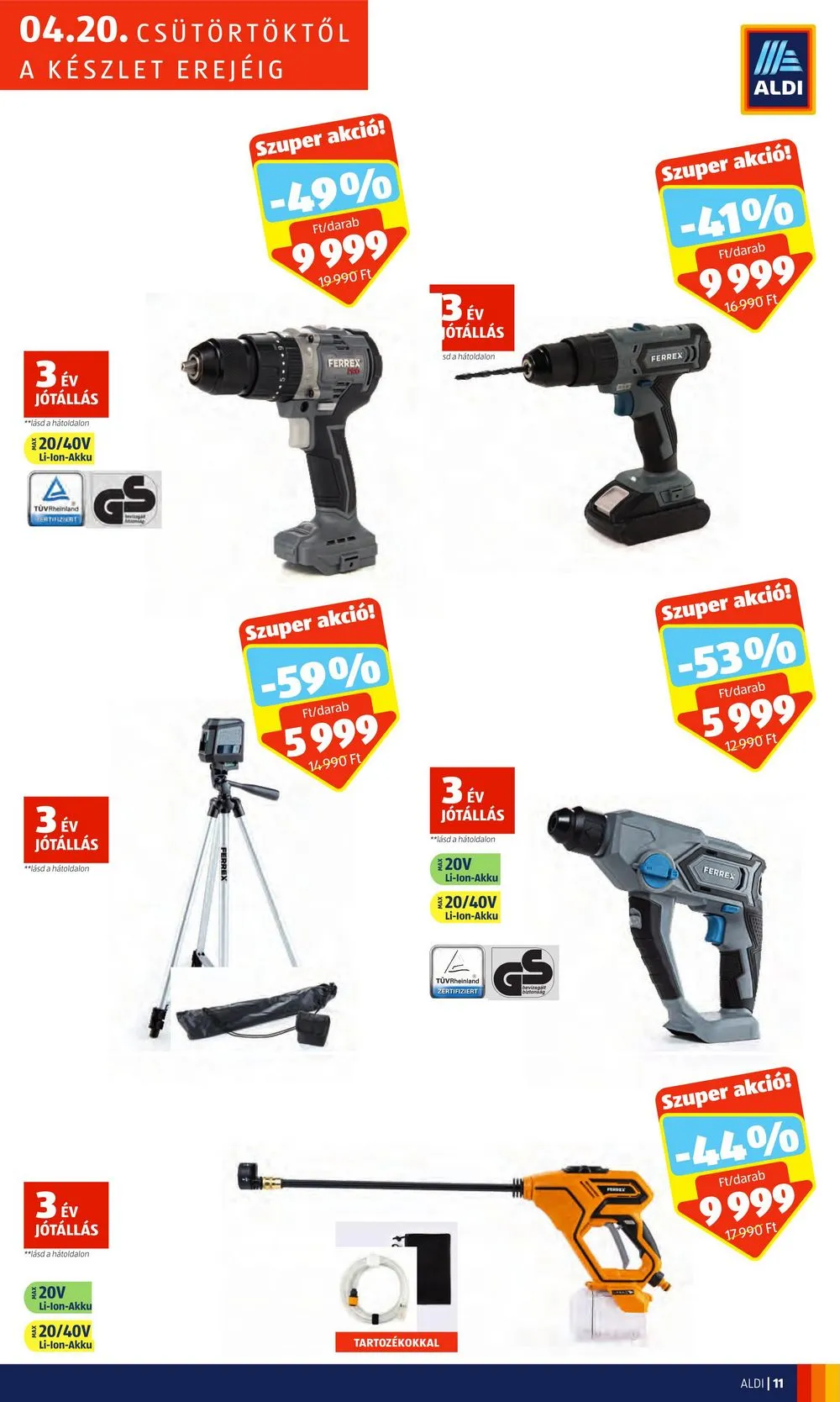 Aldi akciós újság Nyíregyháza 04.20–04.22 – 11. oldal