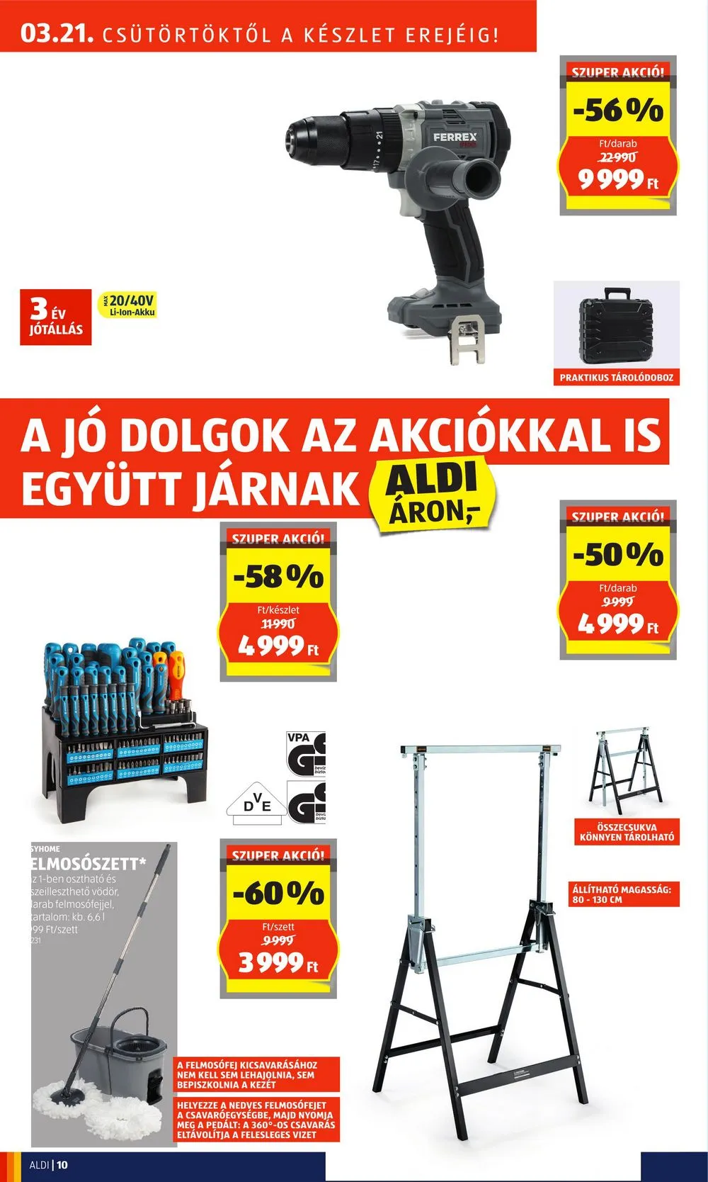 Aldi akciós újság Nyitas Bekescsaba 03.21–03.21 – 10. oldal