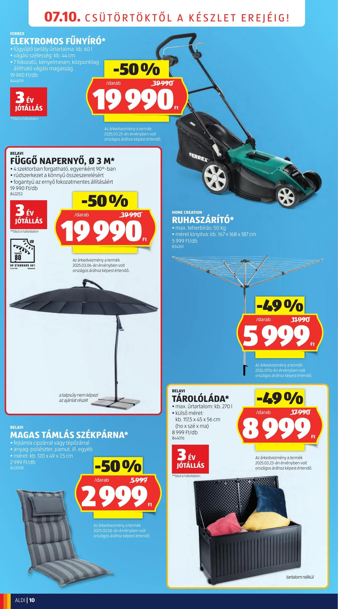 Aldi akciós újság Nyitas Budaors Epitok Utja 07.10–07.10 – 10. oldal