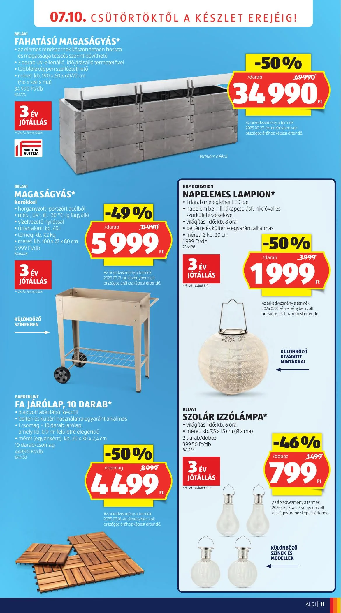 Aldi akciós újság Nyitas Budaors Epitok Utja 07.10–07.10 – 11. oldal