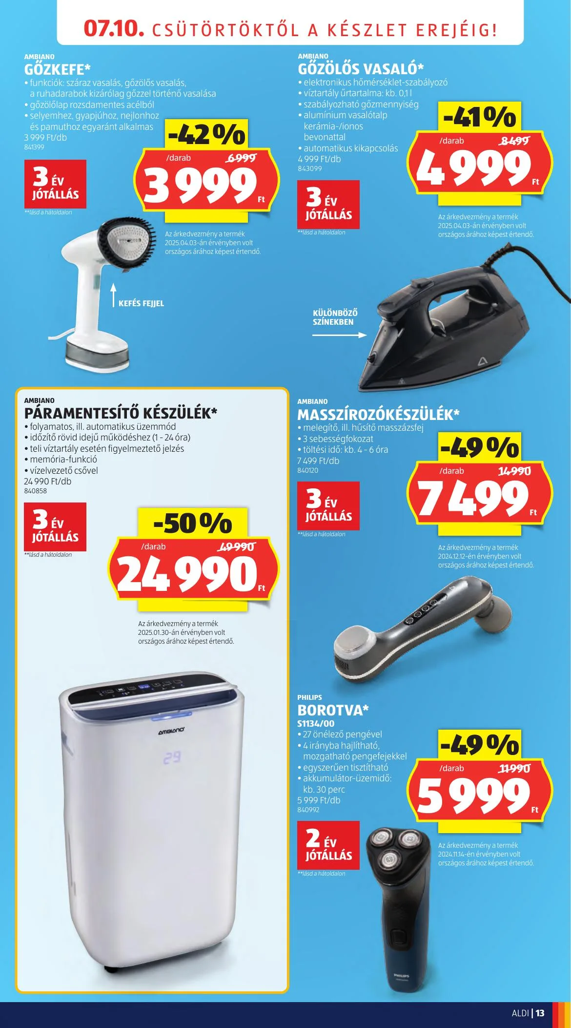 Aldi akciós újság Nyitas Budaors Epitok Utja 07.10–07.10 – 13. oldal