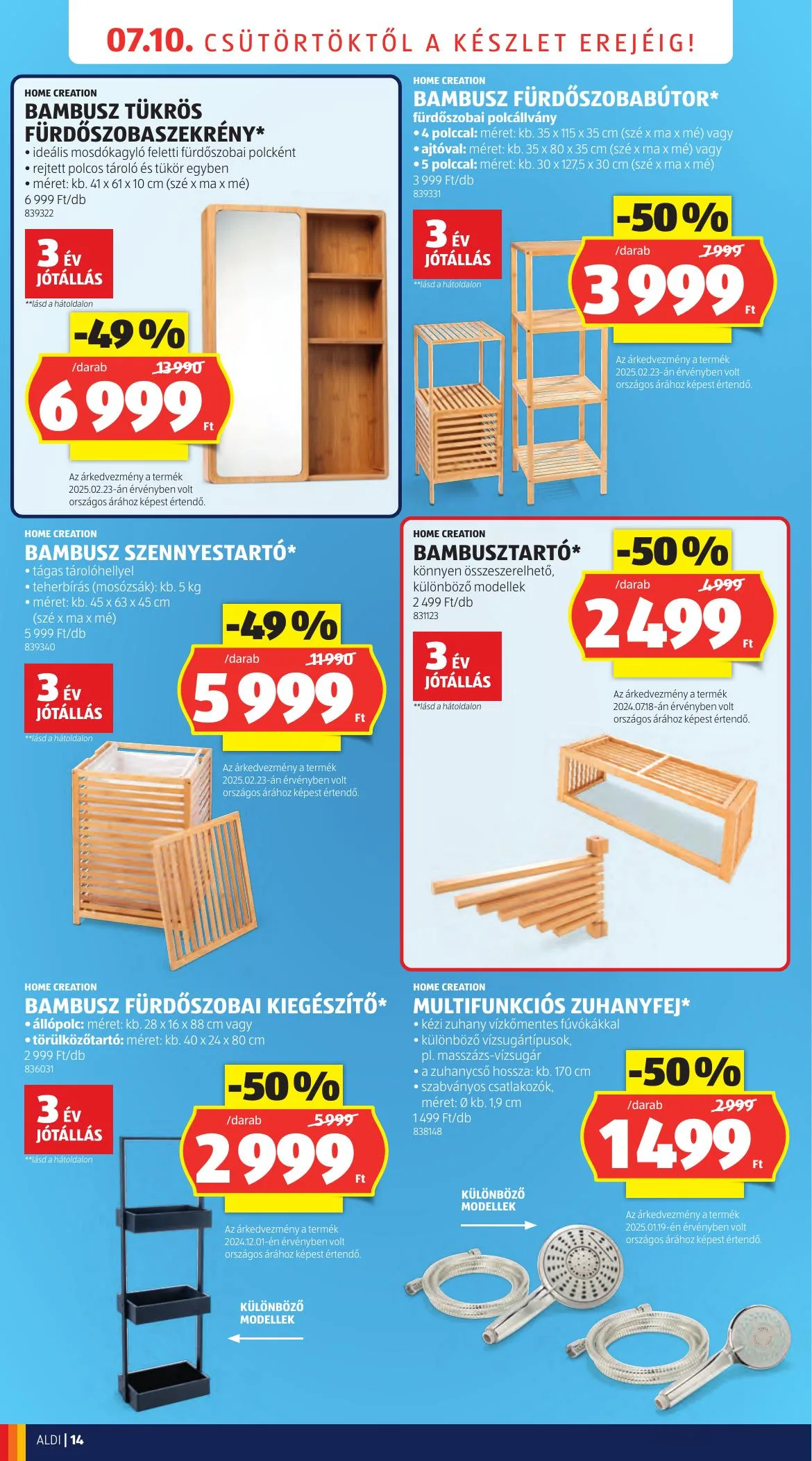 Aldi akciós újság Nyitas Budaors Epitok Utja 07.10–07.10 – 14. oldal