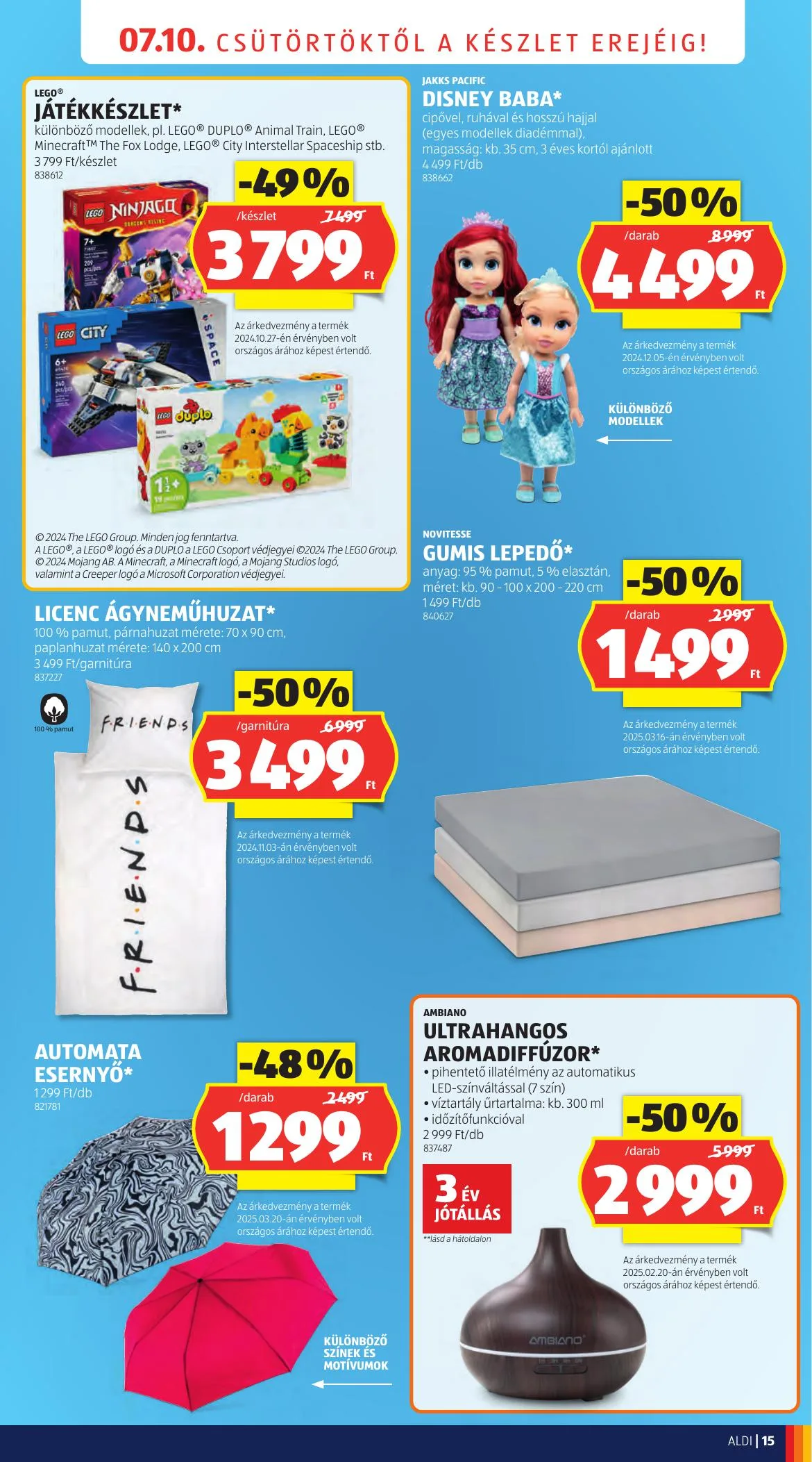 Aldi akciós újság Nyitas Budaors Epitok Utja 07.10–07.10 – 15. oldal