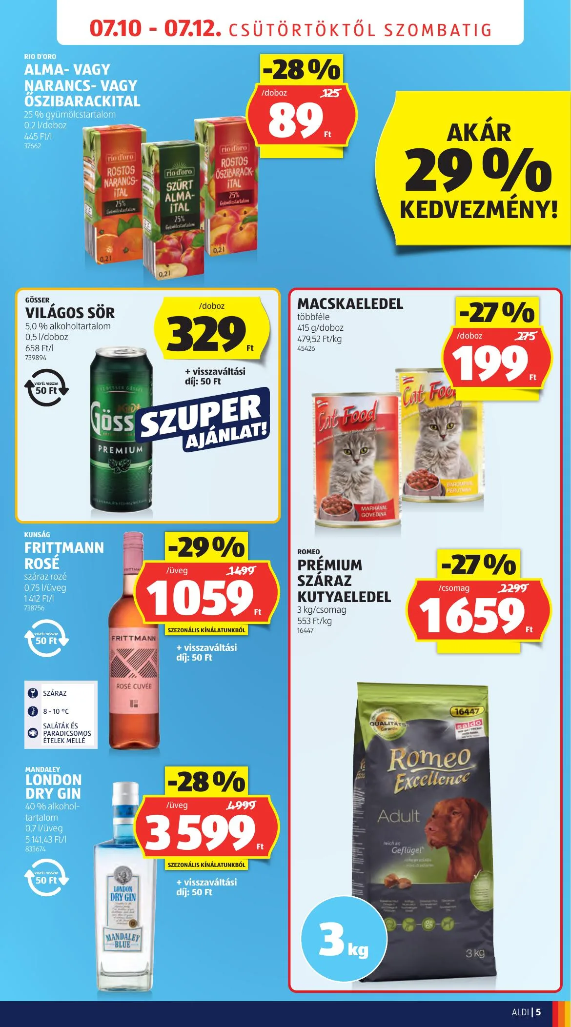 Aldi akciós újság Nyitas Budaors Epitok Utja 07.10–07.10 – 5. oldal