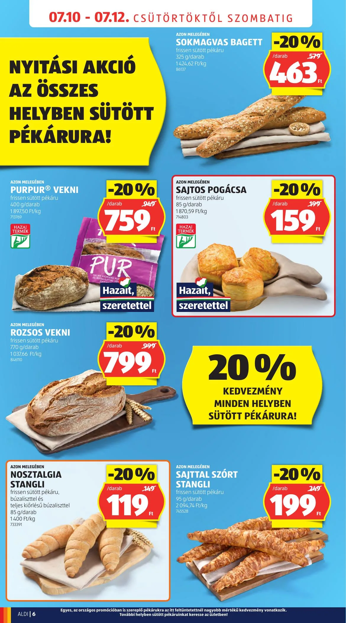Aldi akciós újság Nyitas Budaors Epitok Utja 07.10–07.10 – 6. oldal