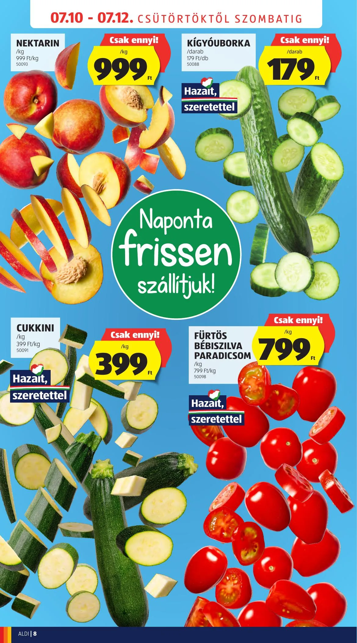 Aldi akciós újság Nyitas Budaors Epitok Utja 07.10–07.10 – 8. oldal