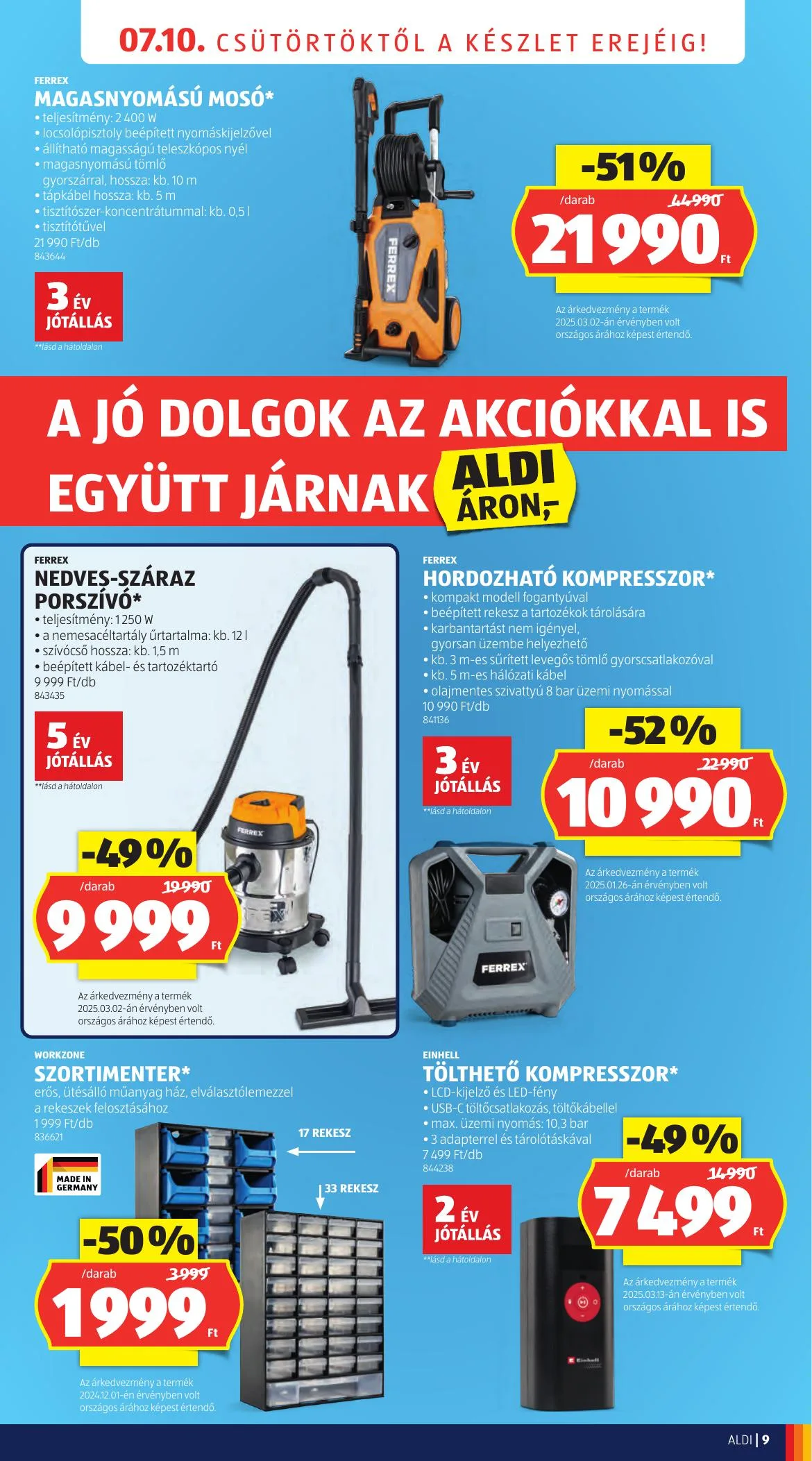 Aldi akciós újság Nyitas Budaors Epitok Utja 07.10–07.10 – 9. oldal
