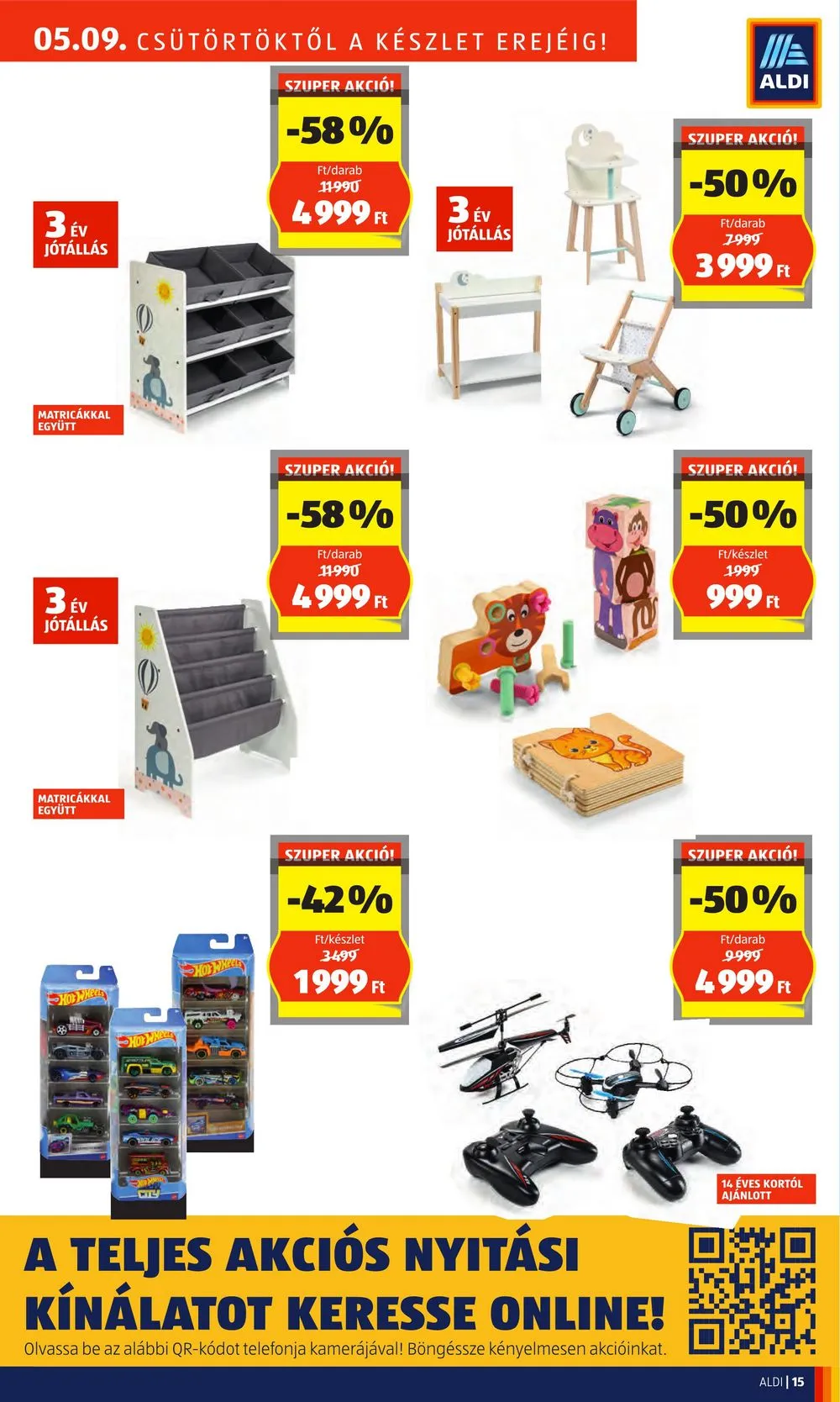 Aldi akciós újság Nyitas Miskolc 05.09–05.11 – 15. oldal