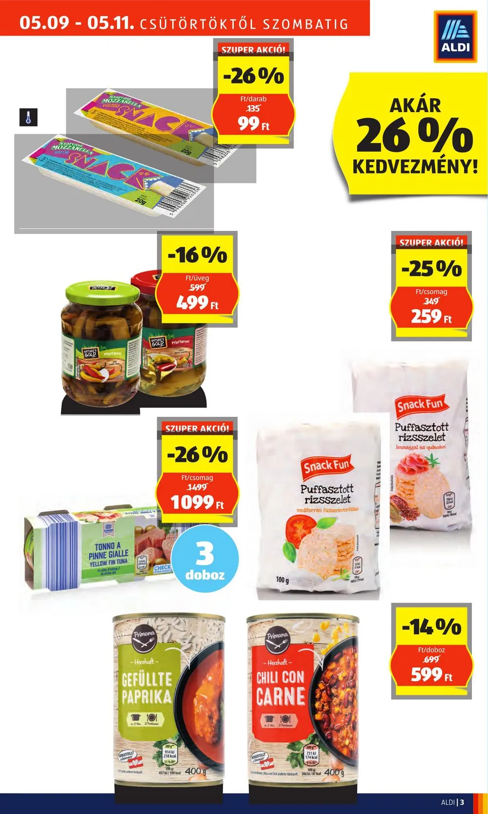 Aldi akciós újság Nyitas Miskolc 05.09–05.11 – 3. oldal