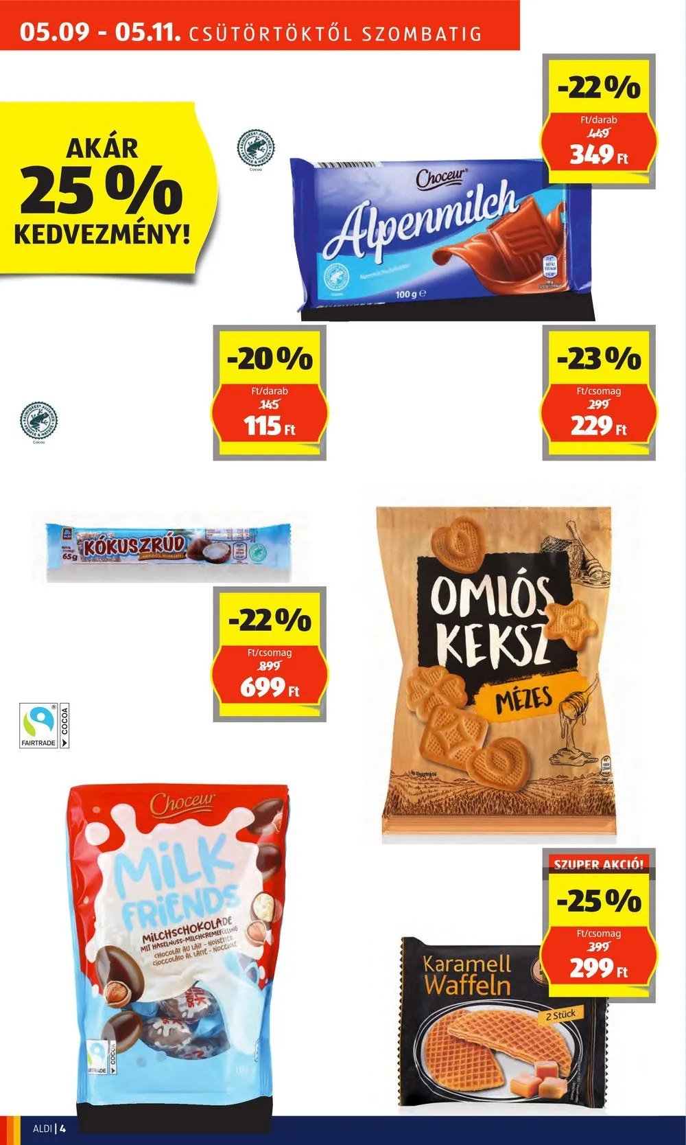 Aldi akciós újság Nyitas Miskolc 05.09–05.11 – 4. oldal