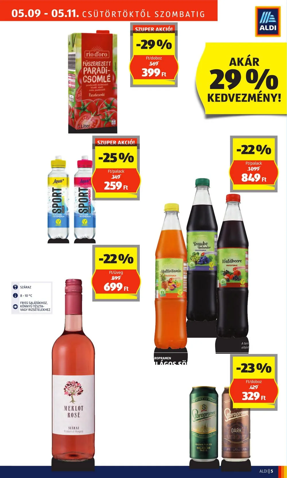 Aldi akciós újság Nyitas Miskolc 05.09–05.11 – 5. oldal