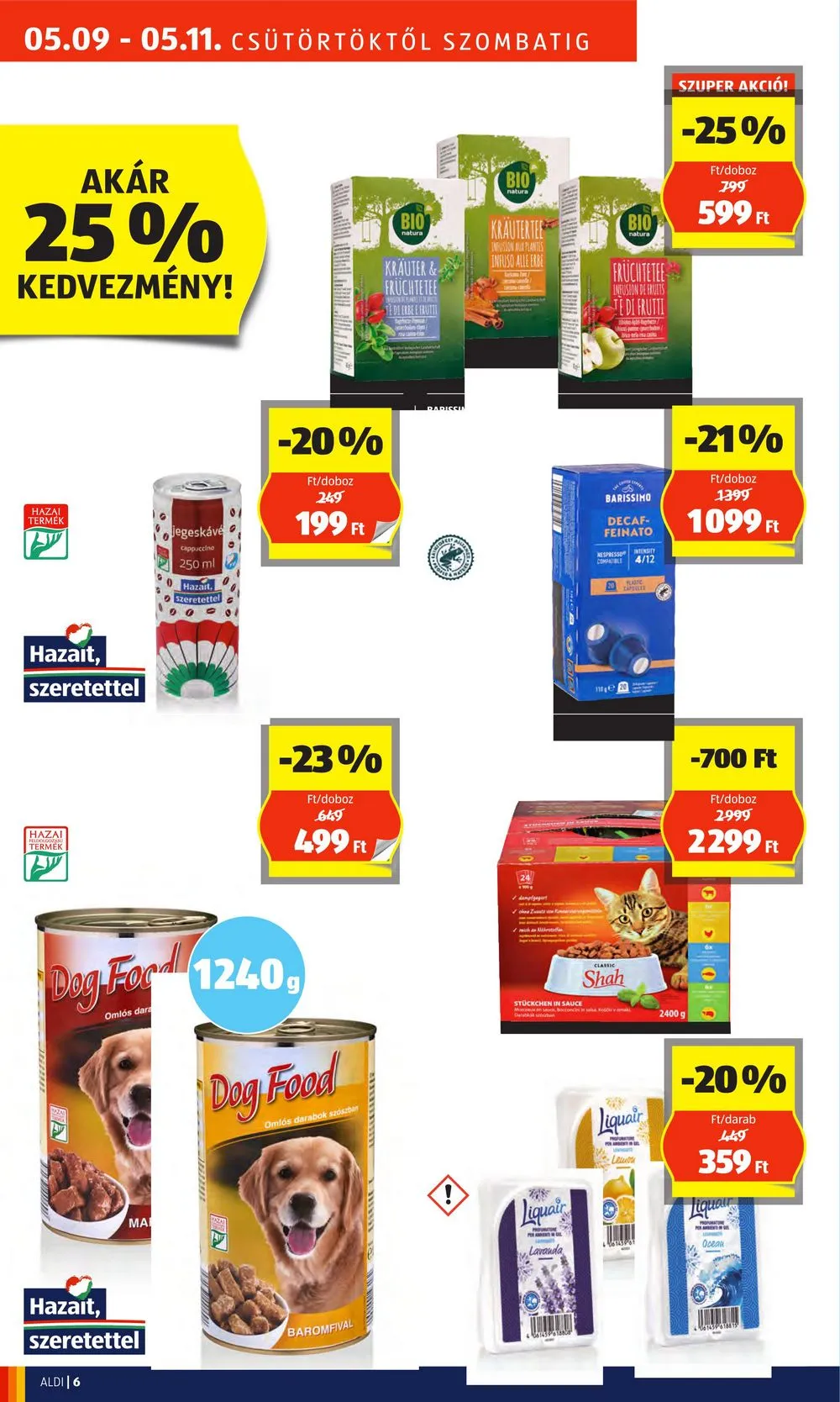 Aldi akciós újság Nyitas Miskolc 05.09–05.11 – 6. oldal