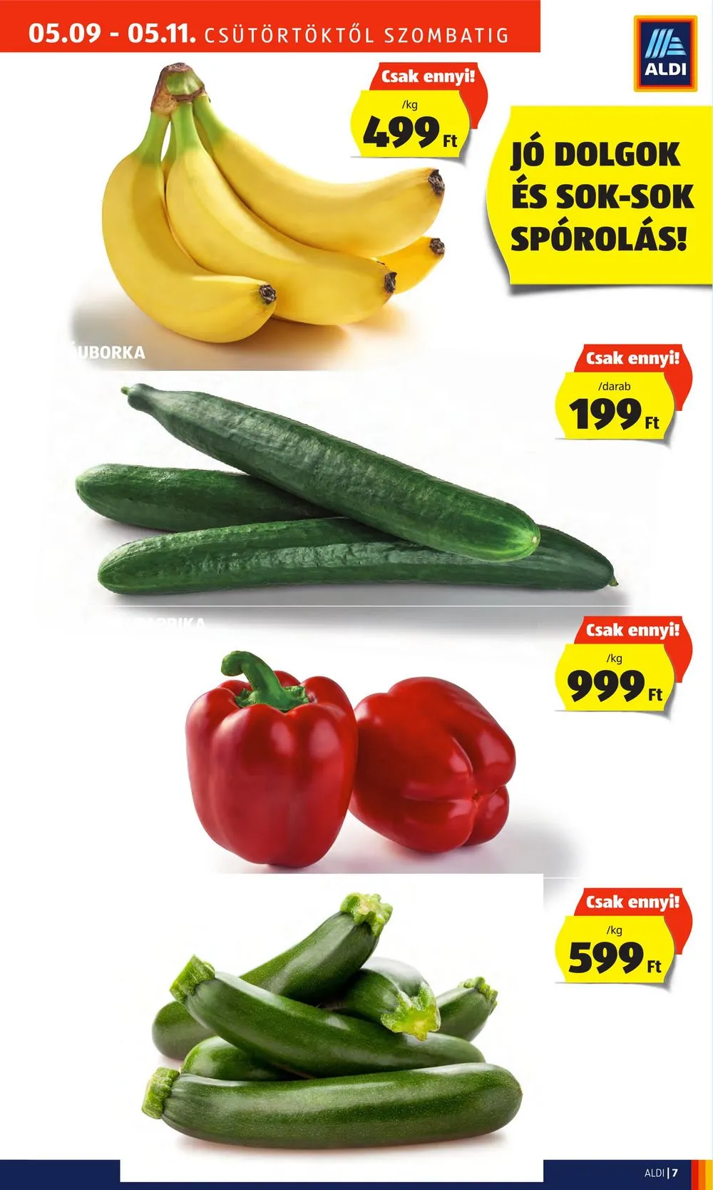 Aldi akciós újság Nyitas Miskolc 05.09–05.11 – 7. oldal